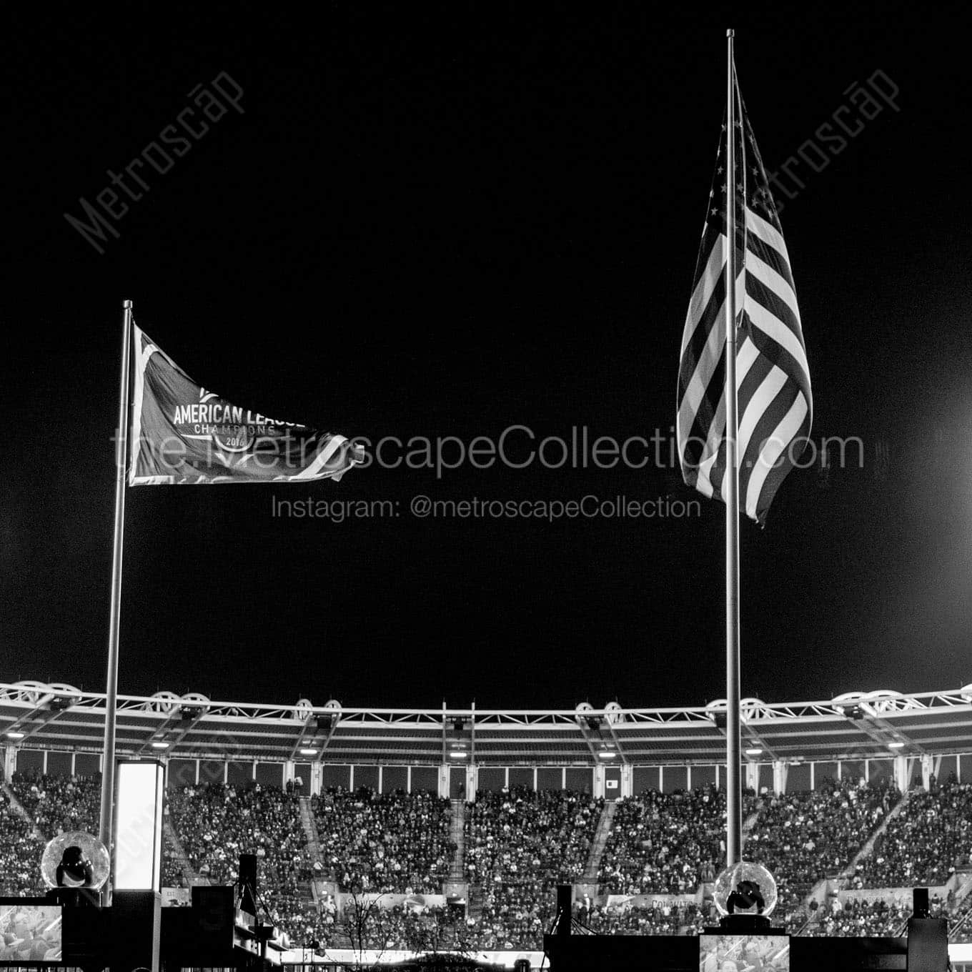 2016 alcs progressive field Black & White Office Art