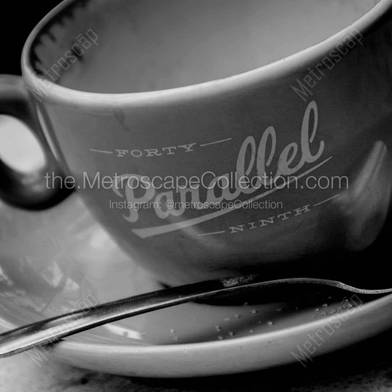 49th parallel coffee mug Black & White Office Art