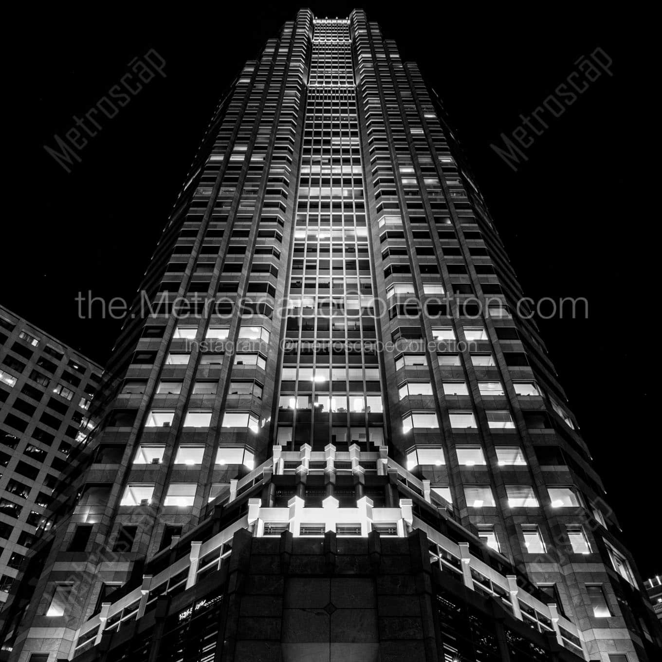 pwc building at night Black & White Office Art