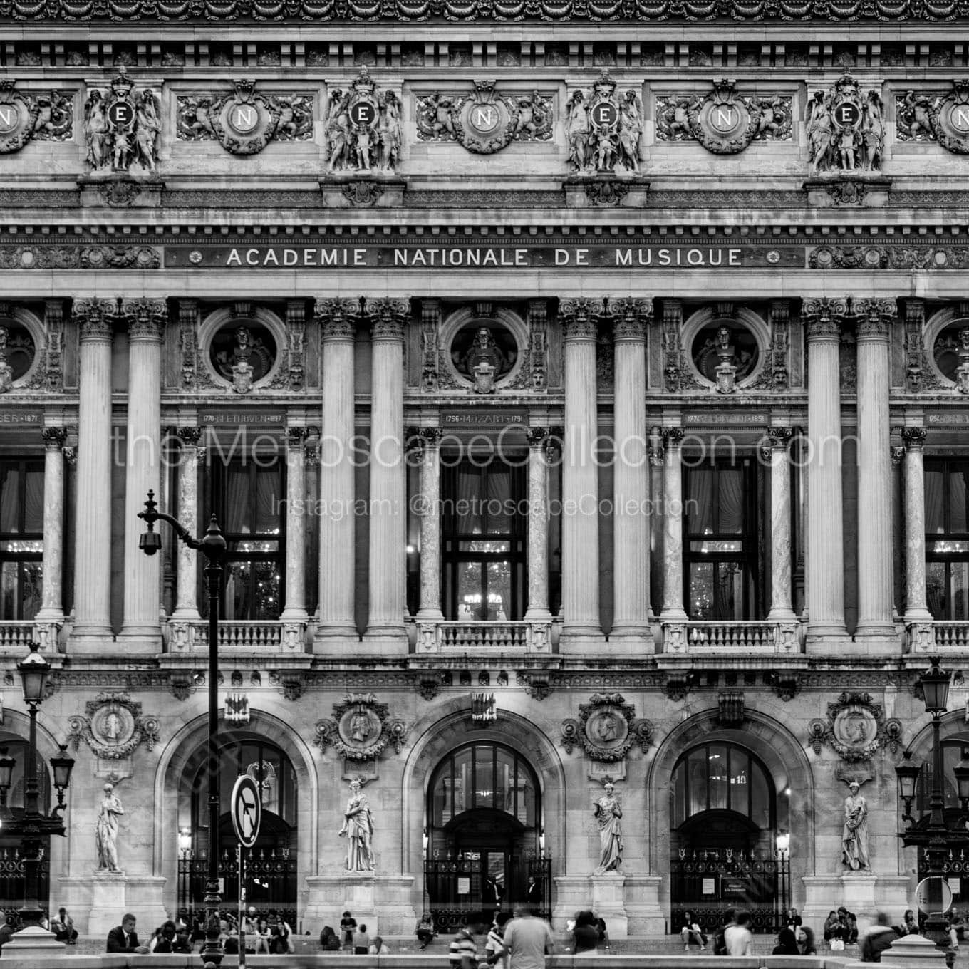 academie nationale de musique Black & White Office Art