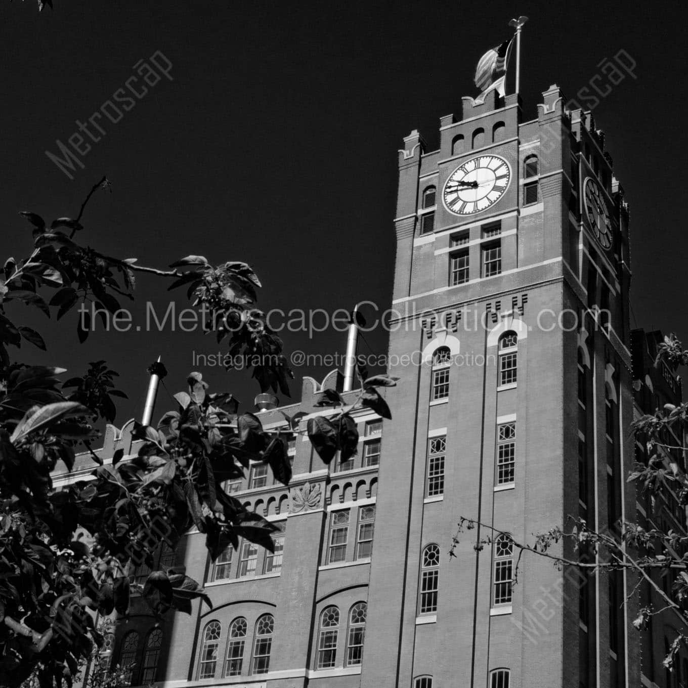 anheuser busch main brewhouse Black & White Office Art