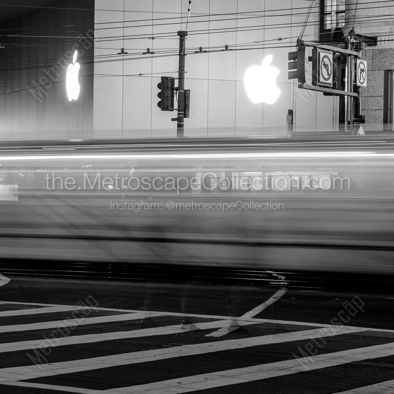 apple store market street at stockton Black & White Office Art