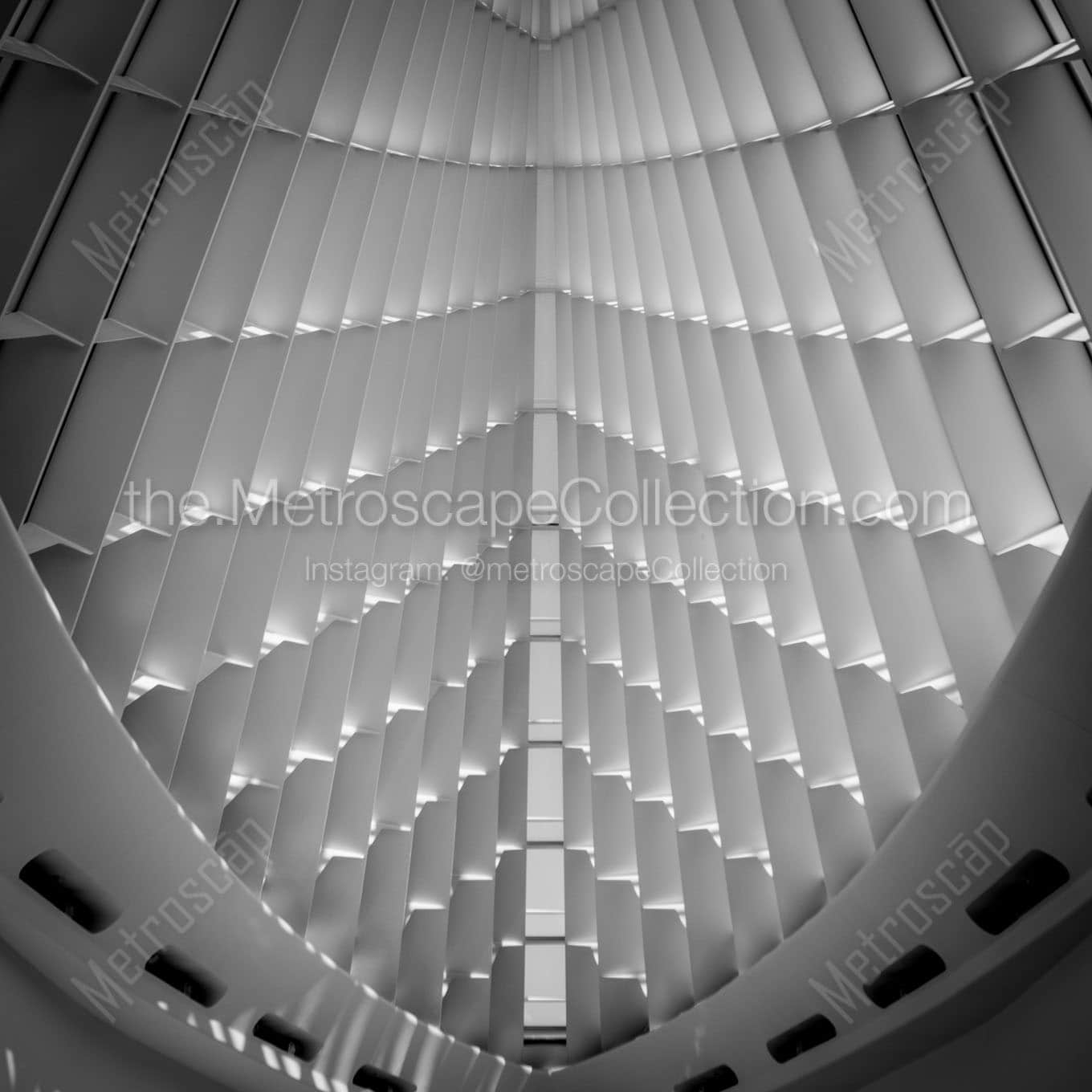 atrium milwaukee art museum Black & White Office Art