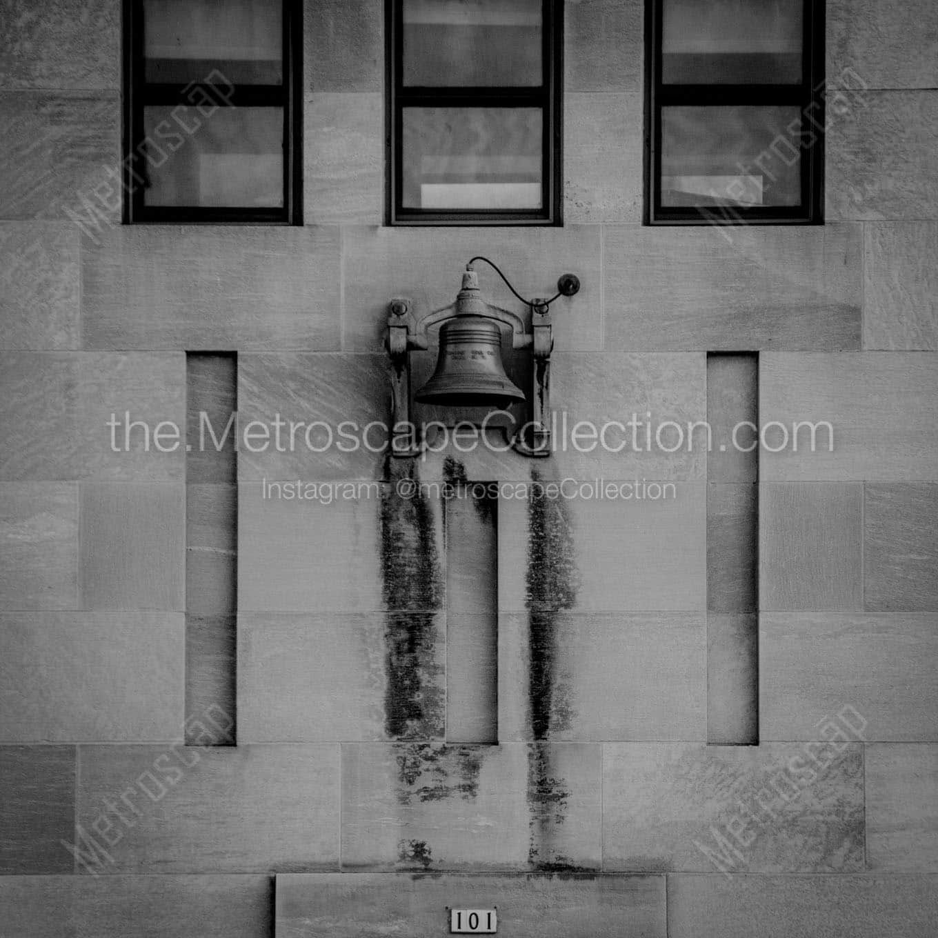 bell on kilbourn ave bridge Black & White Office Art