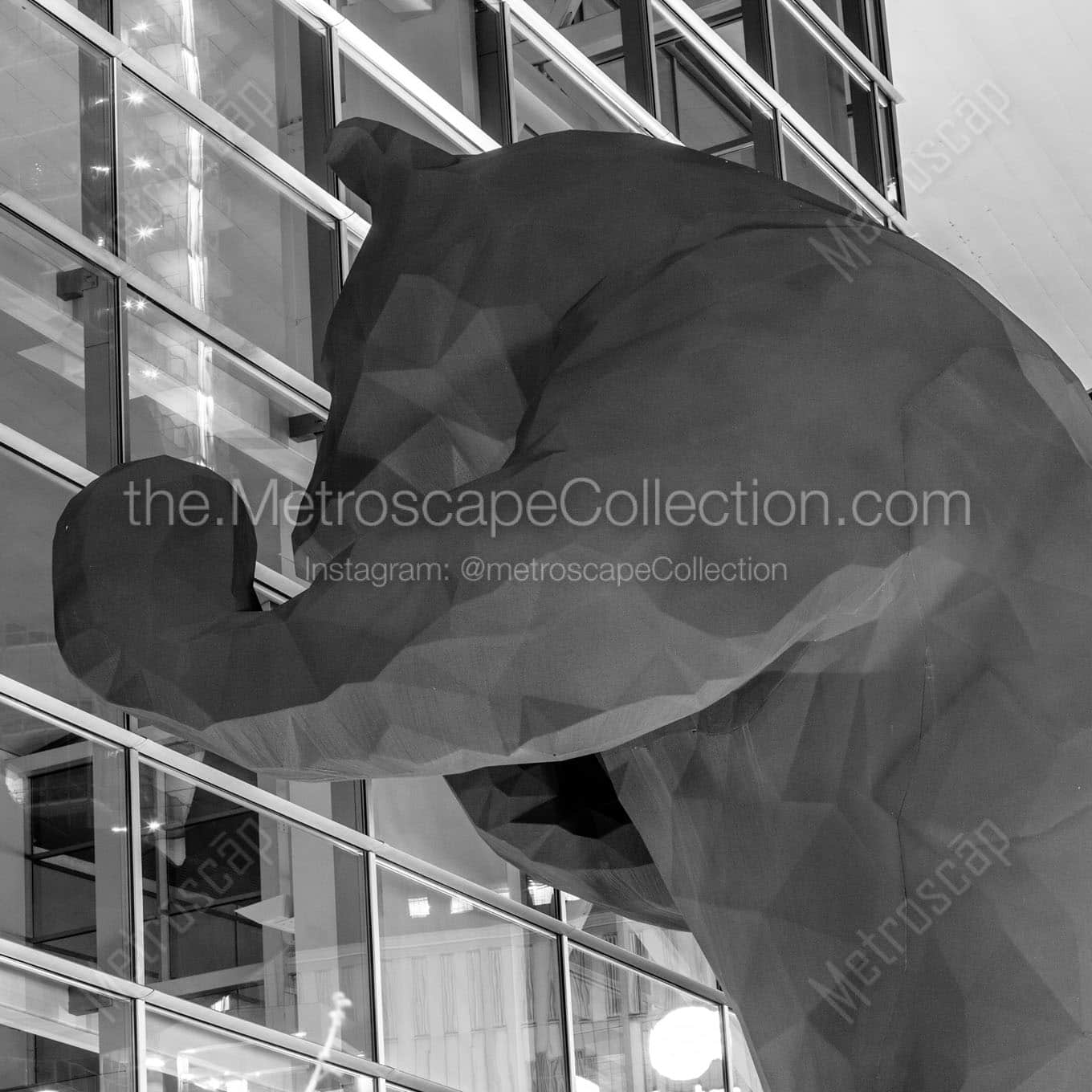blue bear denver convention center Black & White Office Art