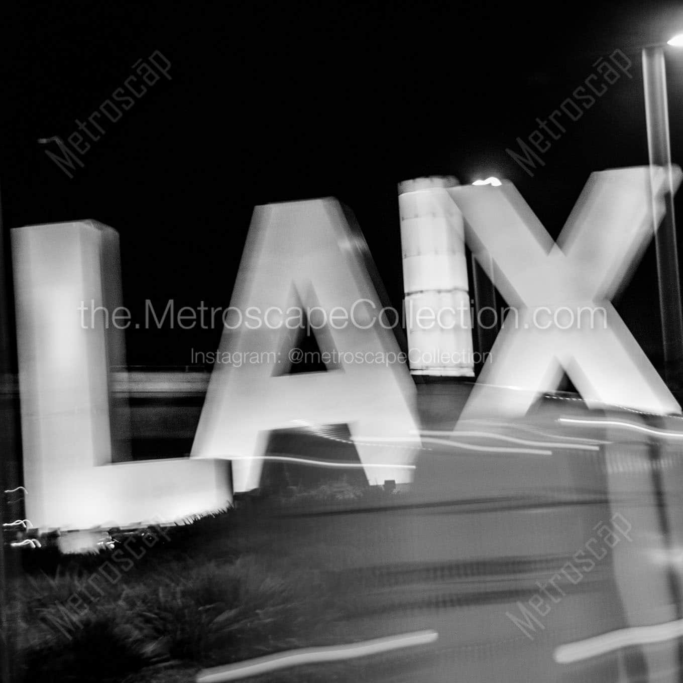 blurry lax sign Black & White Office Art