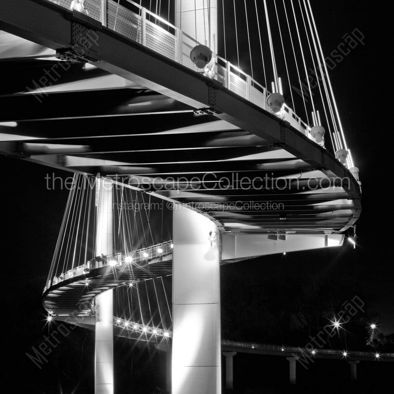 bob kerrey pedestrian bridge Black & White Office Art