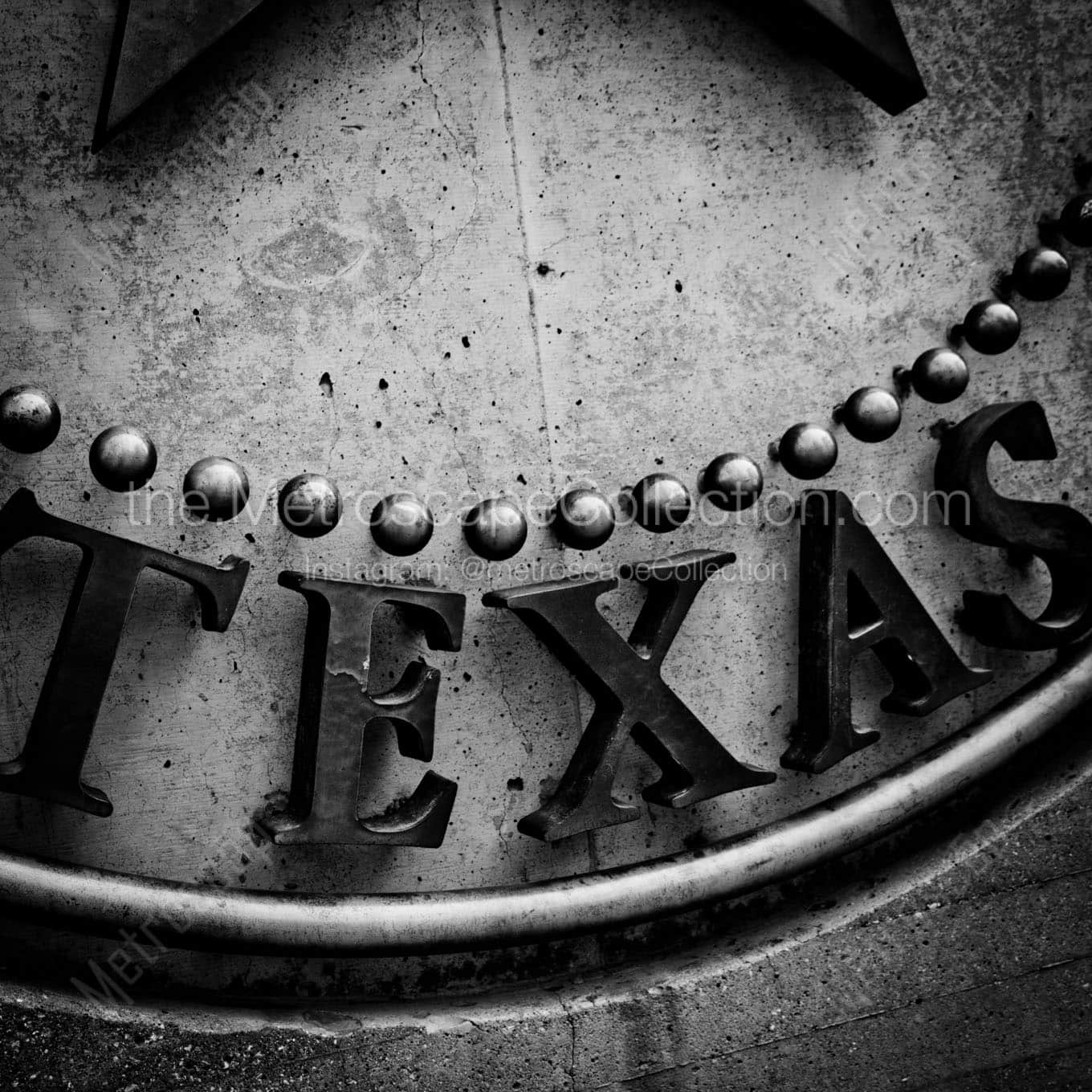 bottom dallas texas seal Black & White Office Art