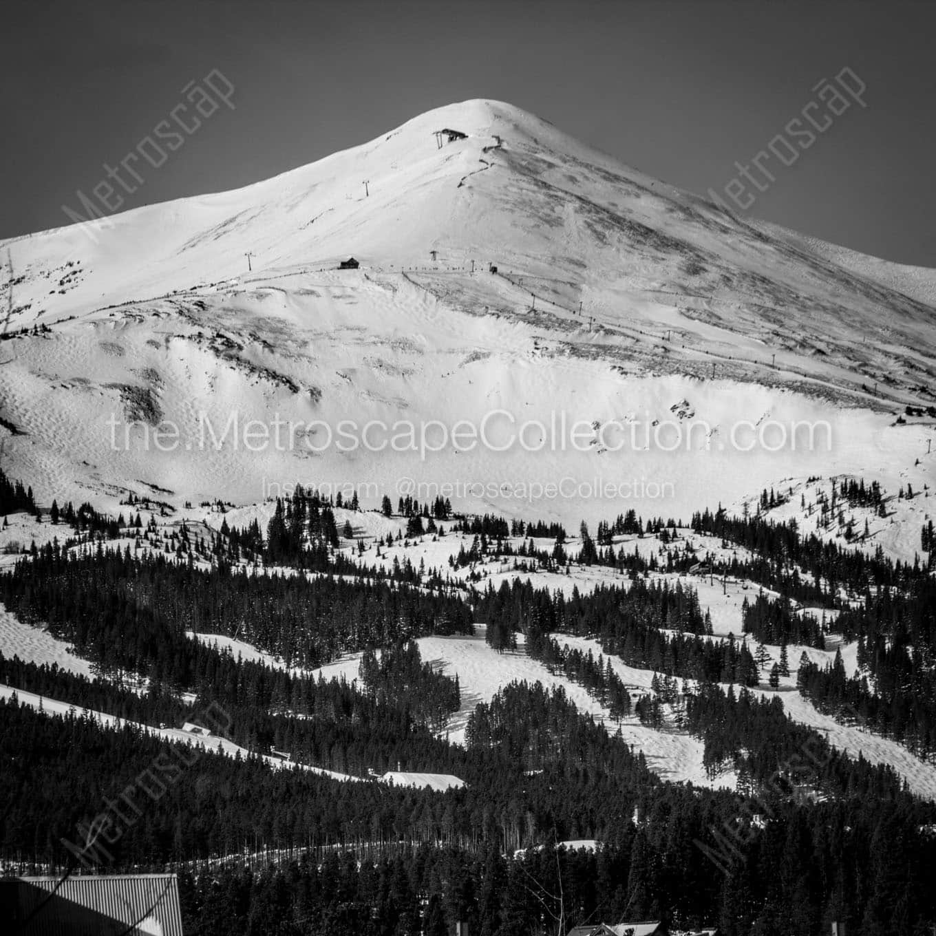 breckenridge peak 8 Black & White Office Art