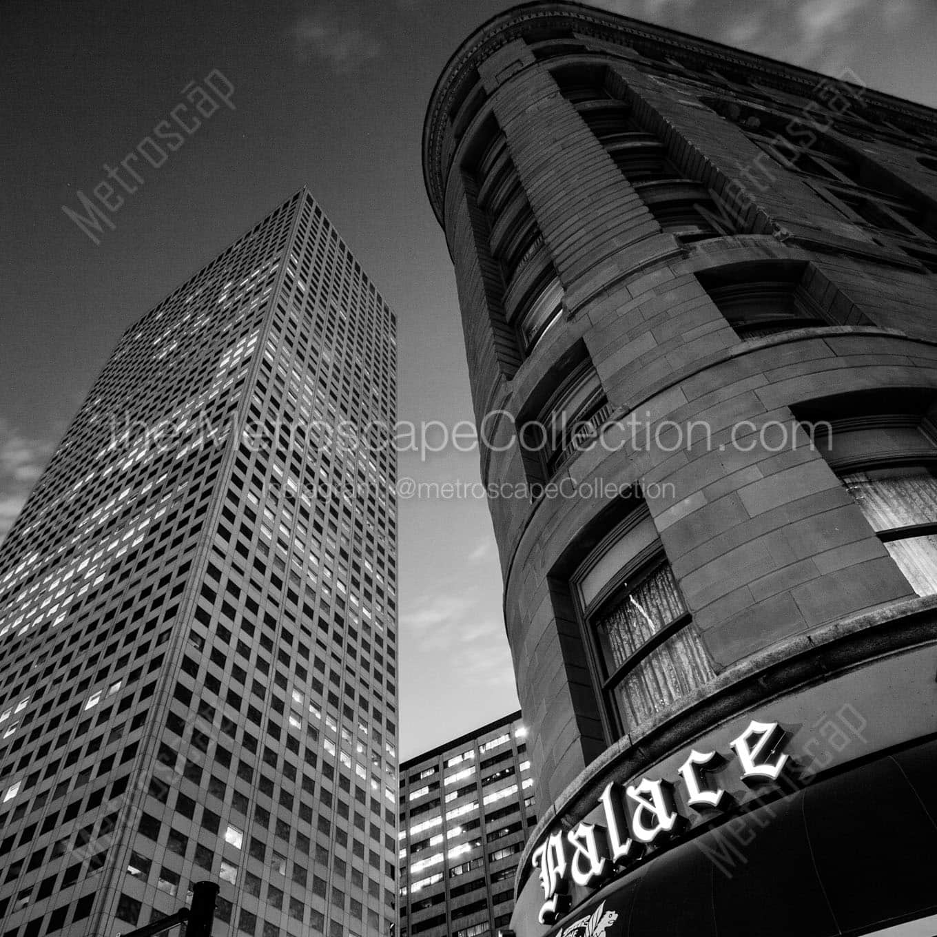 brown palace hotel Black & White Office Art