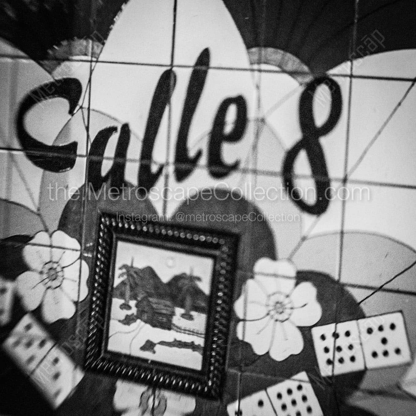 calle ocho pequena habana Black & White Office Art