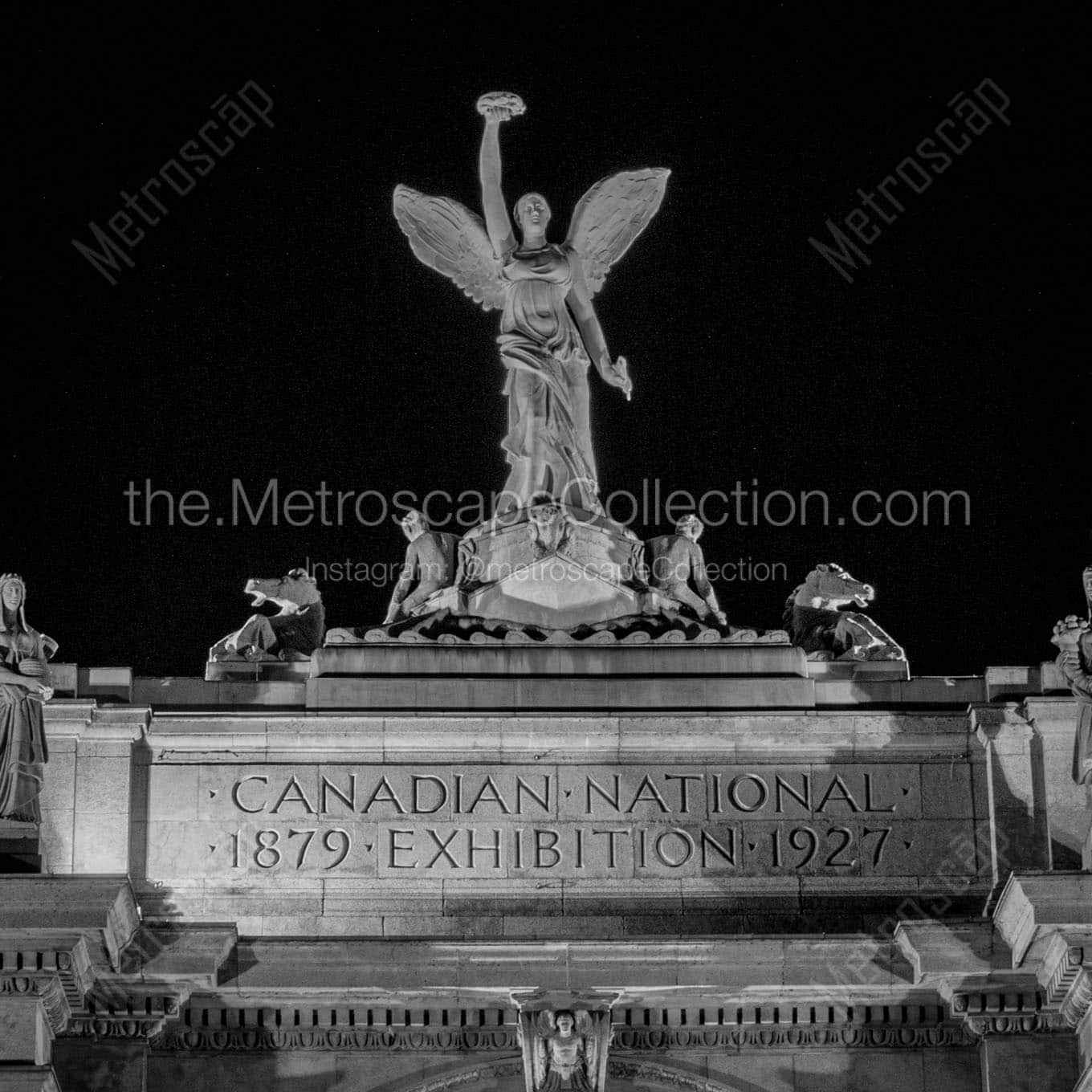 canadian national exhibition at night Black & White Office Art