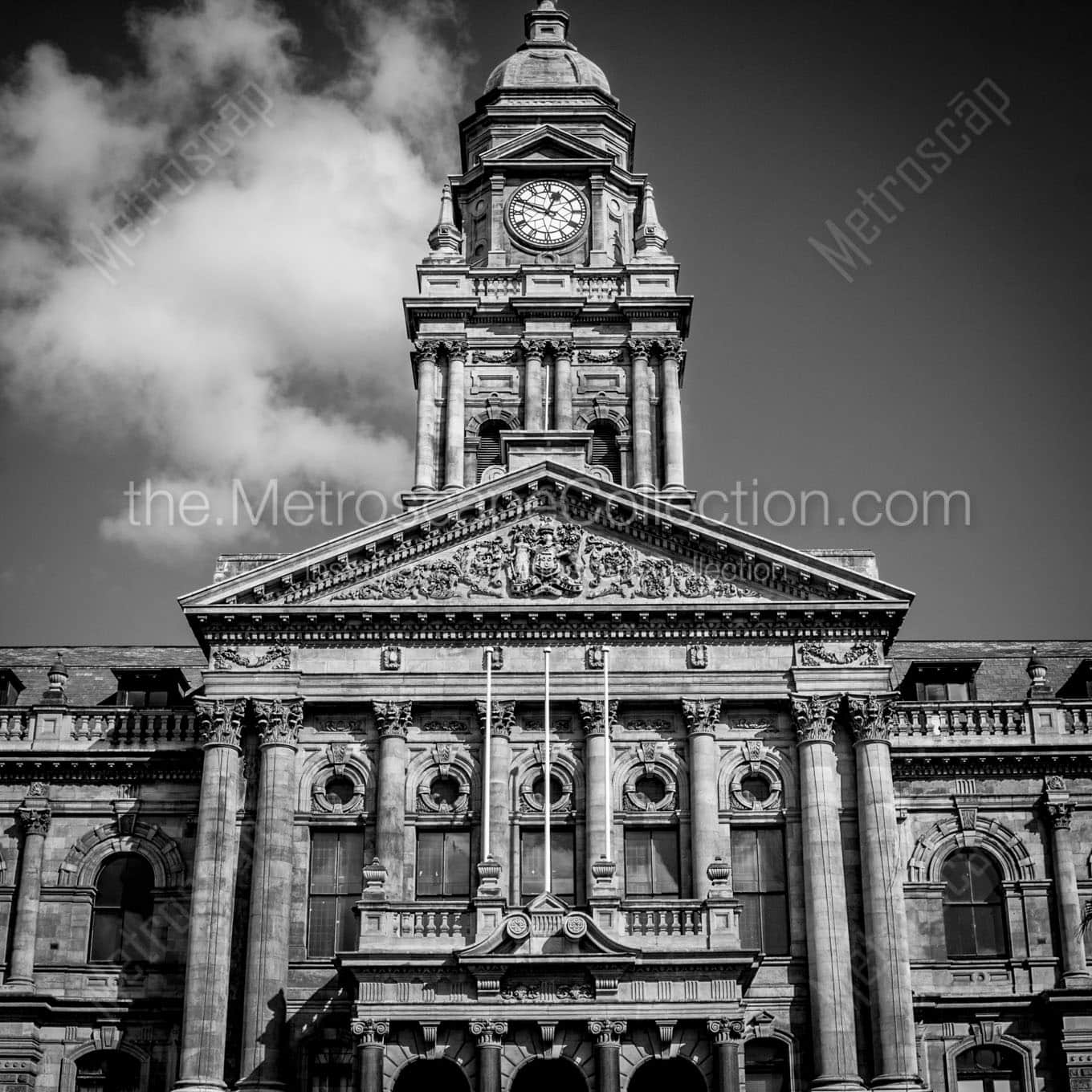 cape town city hall building Black & White Office Art