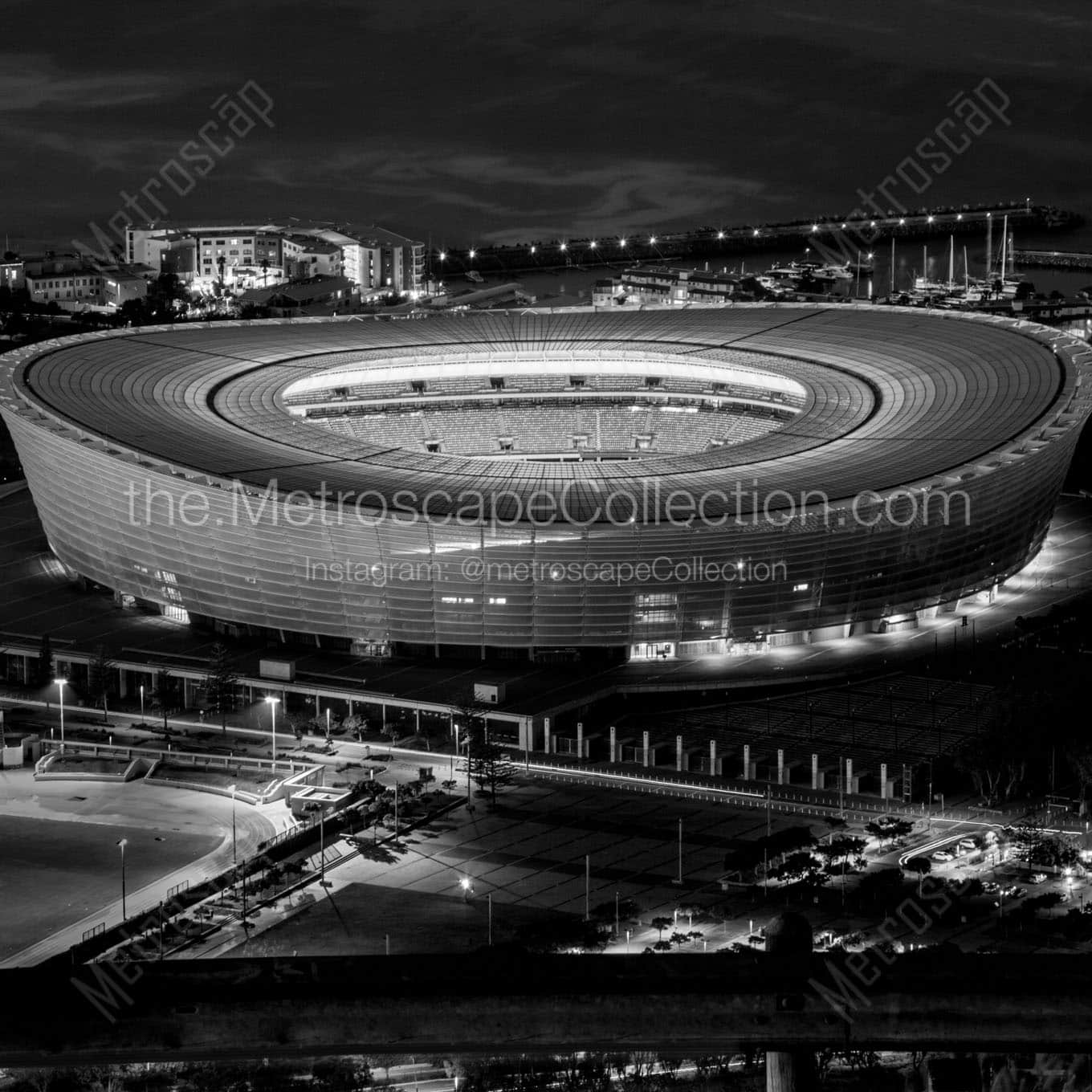 cape town green point stadium Black & White Office Art