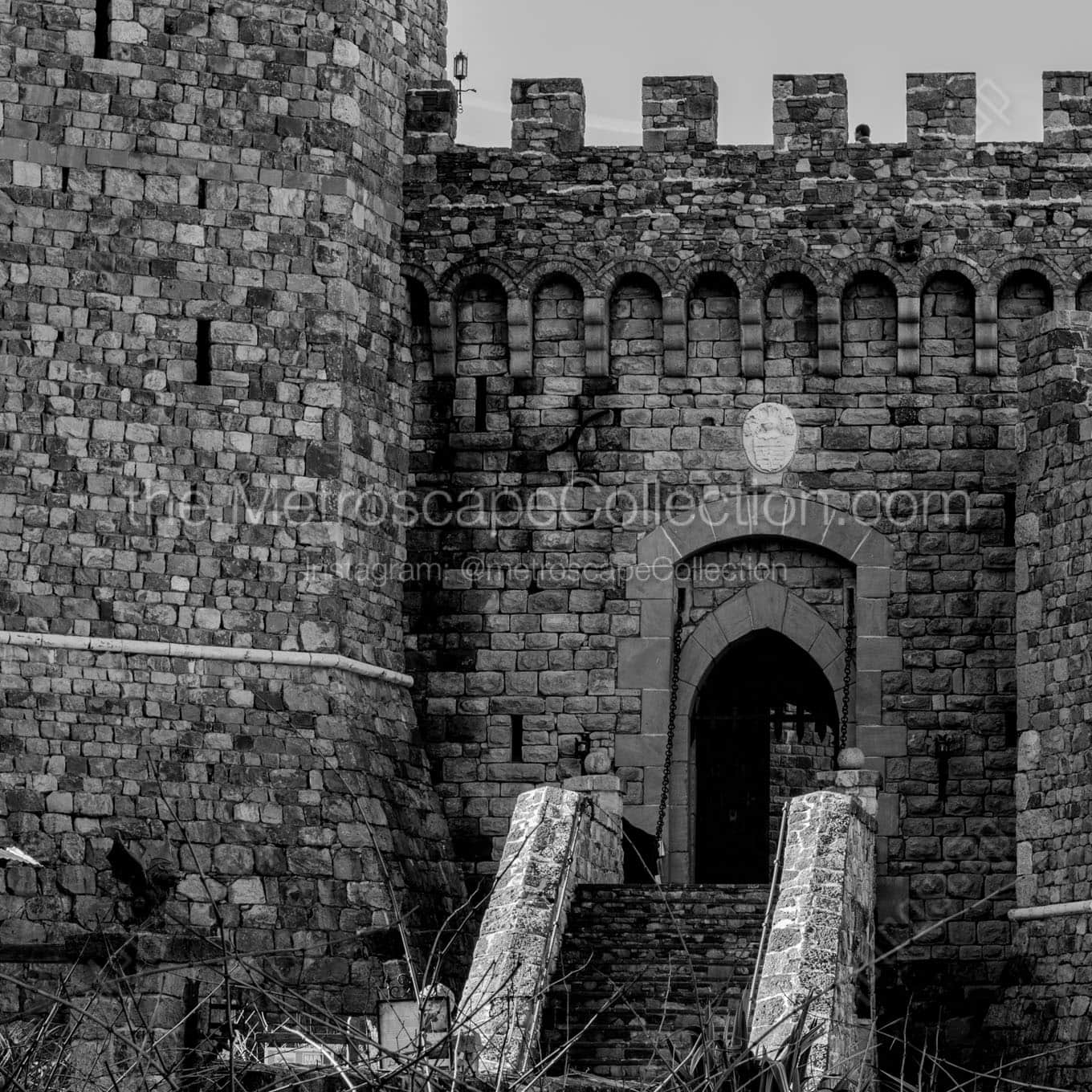 castello di amorosa castle Black & White Office Art