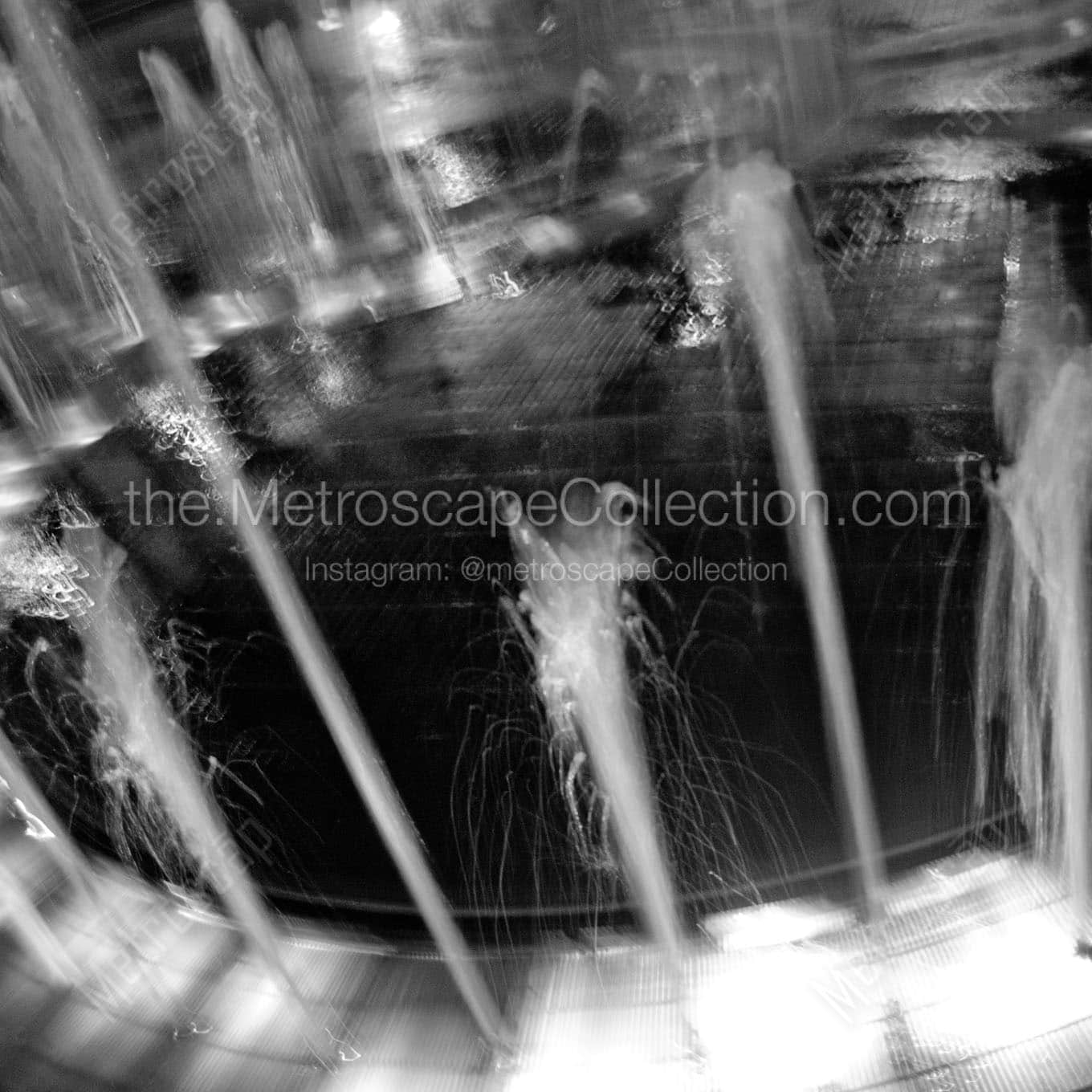 centennial olympic park fountain Black & White Office Art