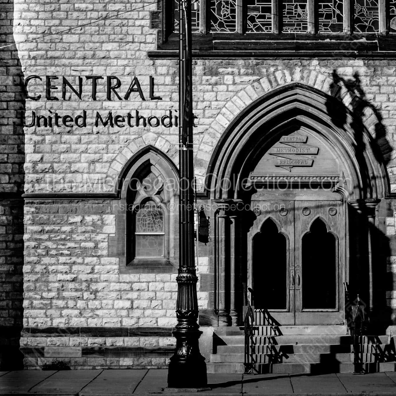 central united methodist church foxtown Black & White Office Art