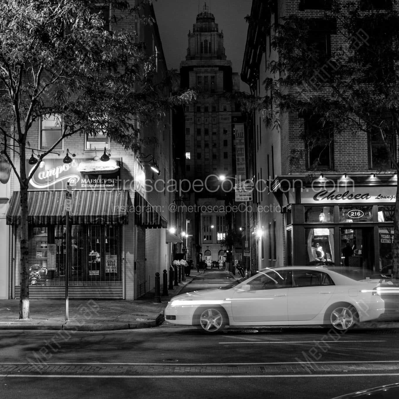 chelsea lounge market and strawberry street Black & White Office Art