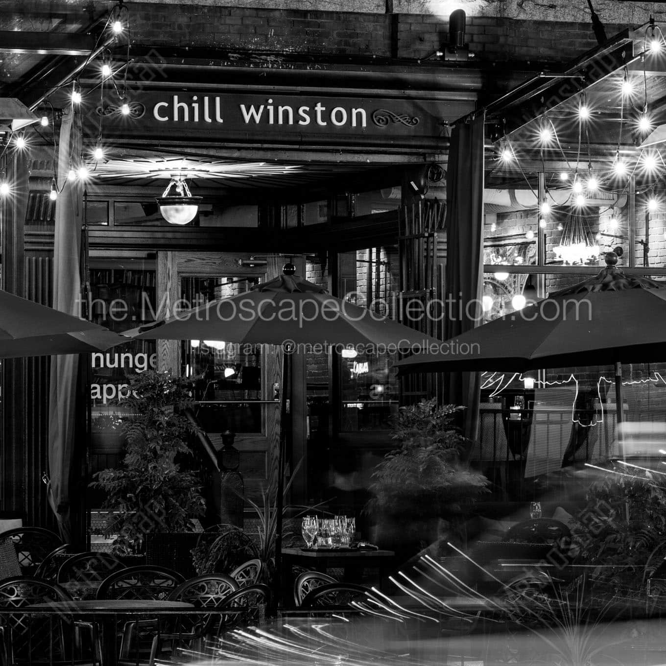 chill winston in gastown Black & White Office Art