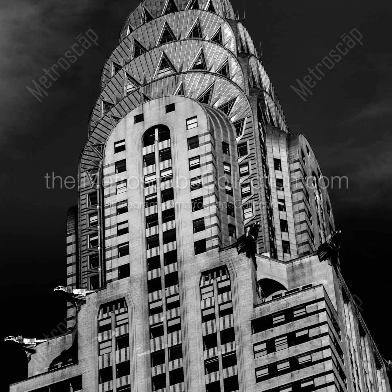 chrysler building top Black & White Office Art