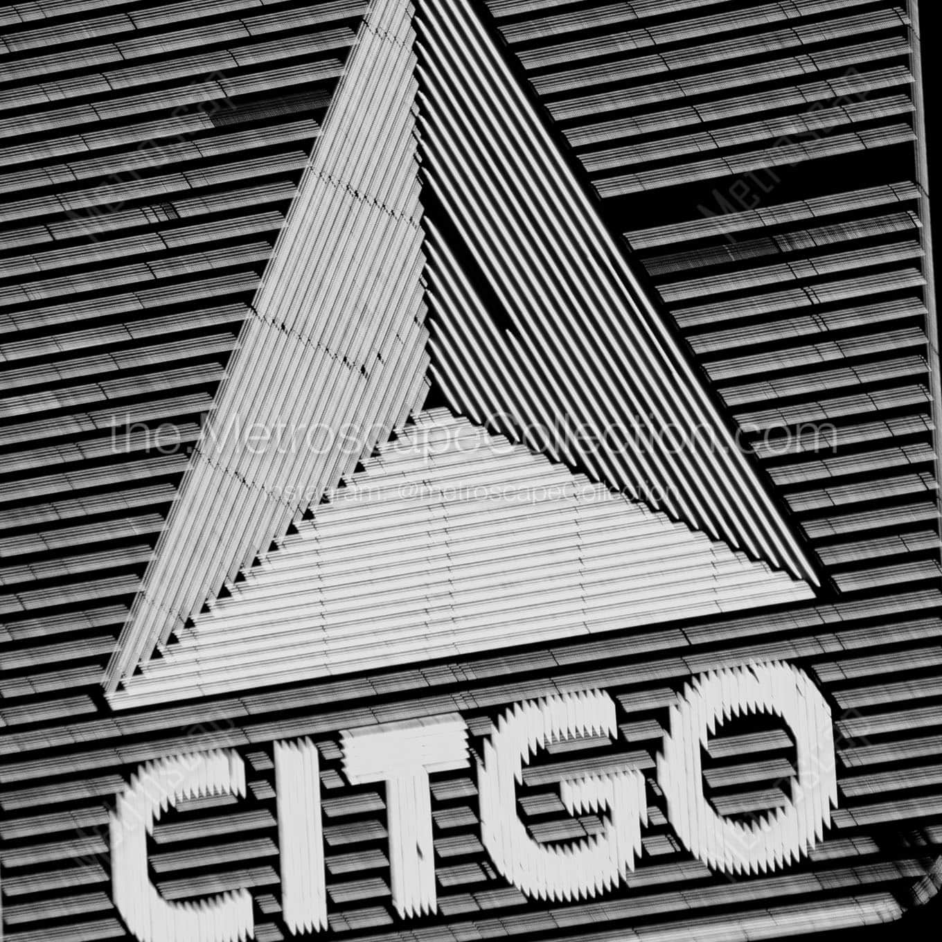 citgo sign boston Black & White Office Art