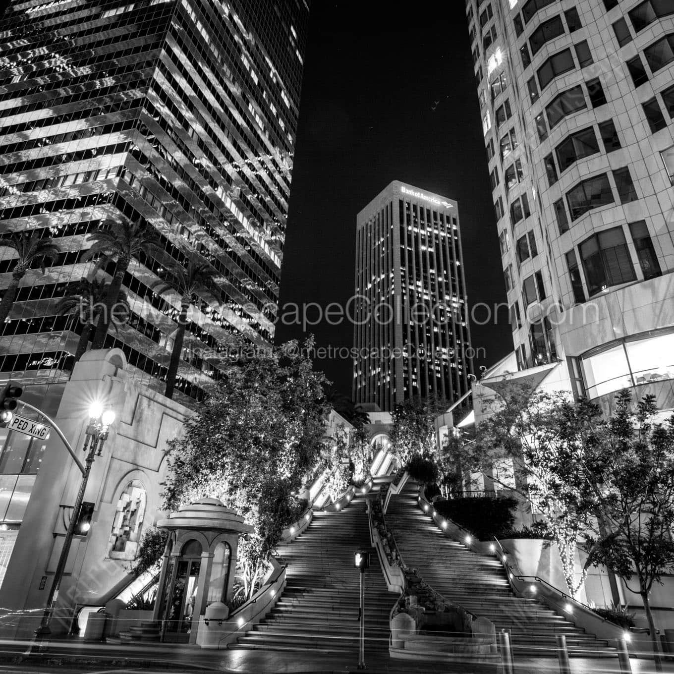 citigroup boa building 5th street downtown la Black & White Office Art