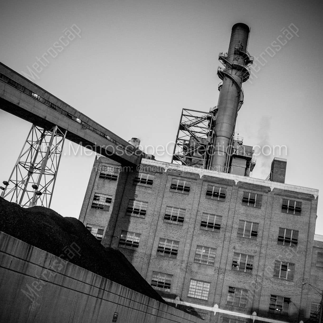 citizens thermal power plant Black & White Office Art