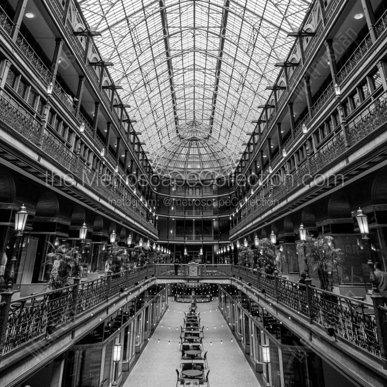 cleveland arcade Black & White Office Art