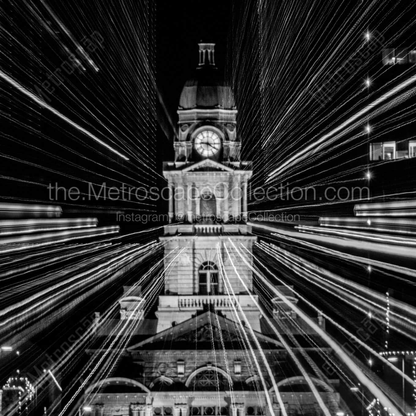 close up of tarrant county courthouse Black & White Office Art