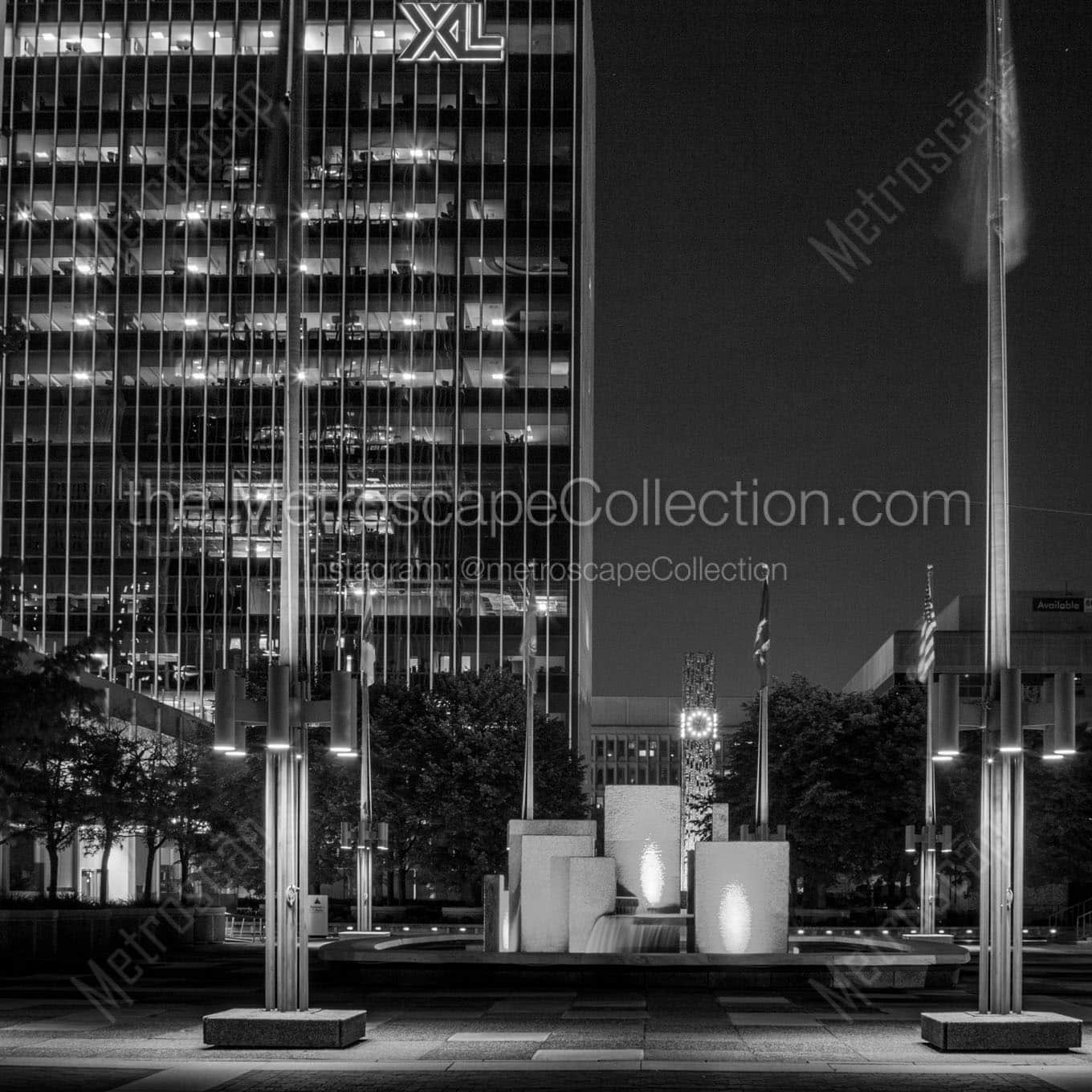 constitution plaza downtown hartford Black & White Office Art