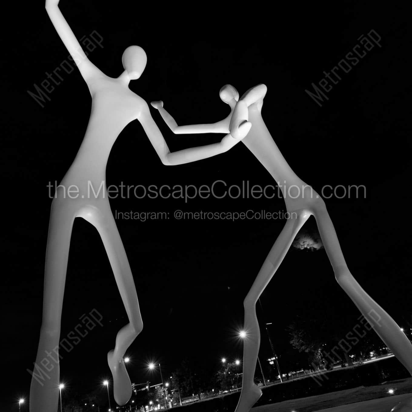 dancers denver performing arts complex Black & White Office Art