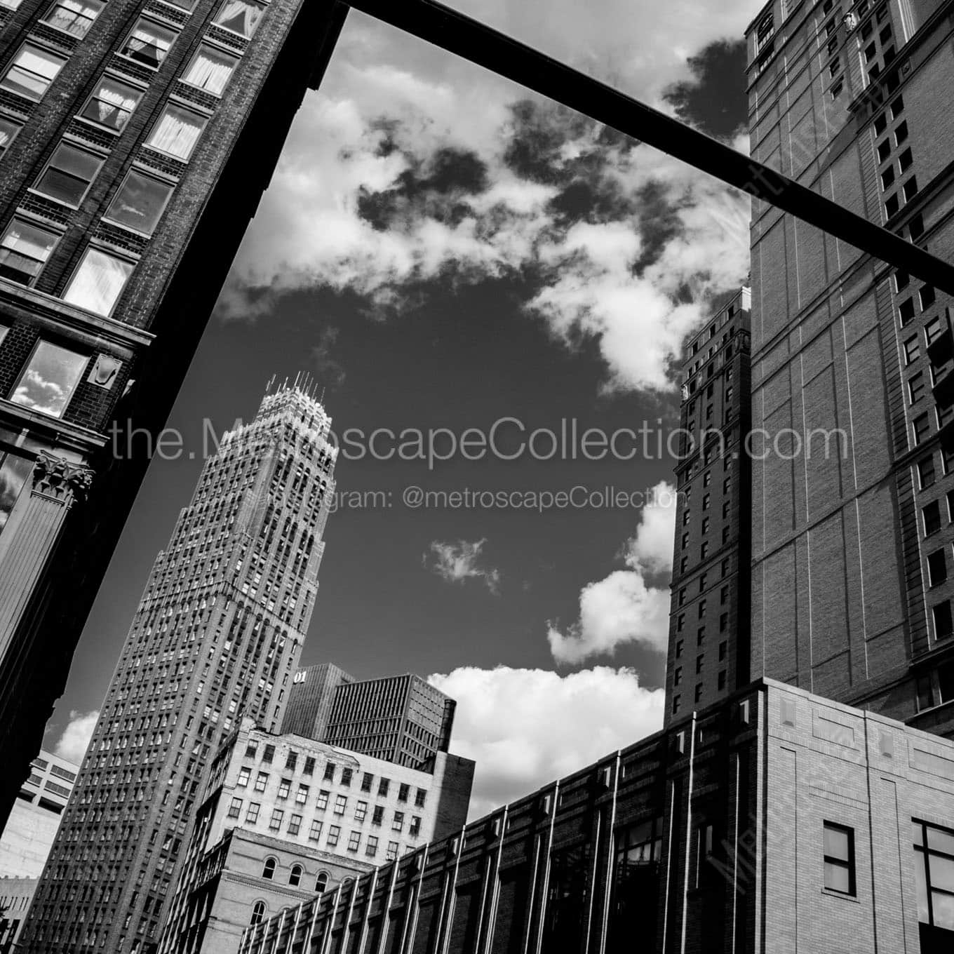 david stott building Black & White Office Art