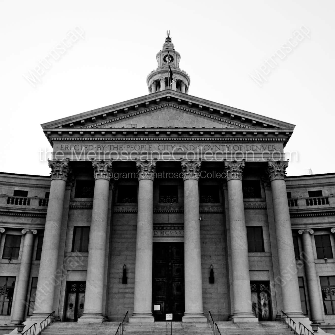 denver city county building Black & White Office Art