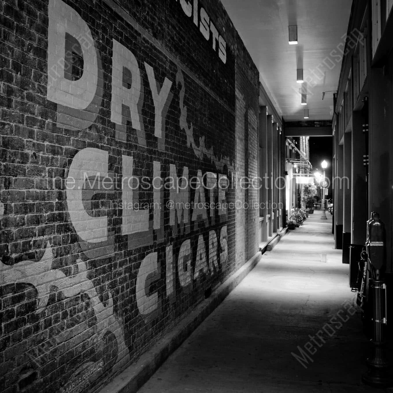 dry climate cigars wall mural downtown aspen Black & White Office Art