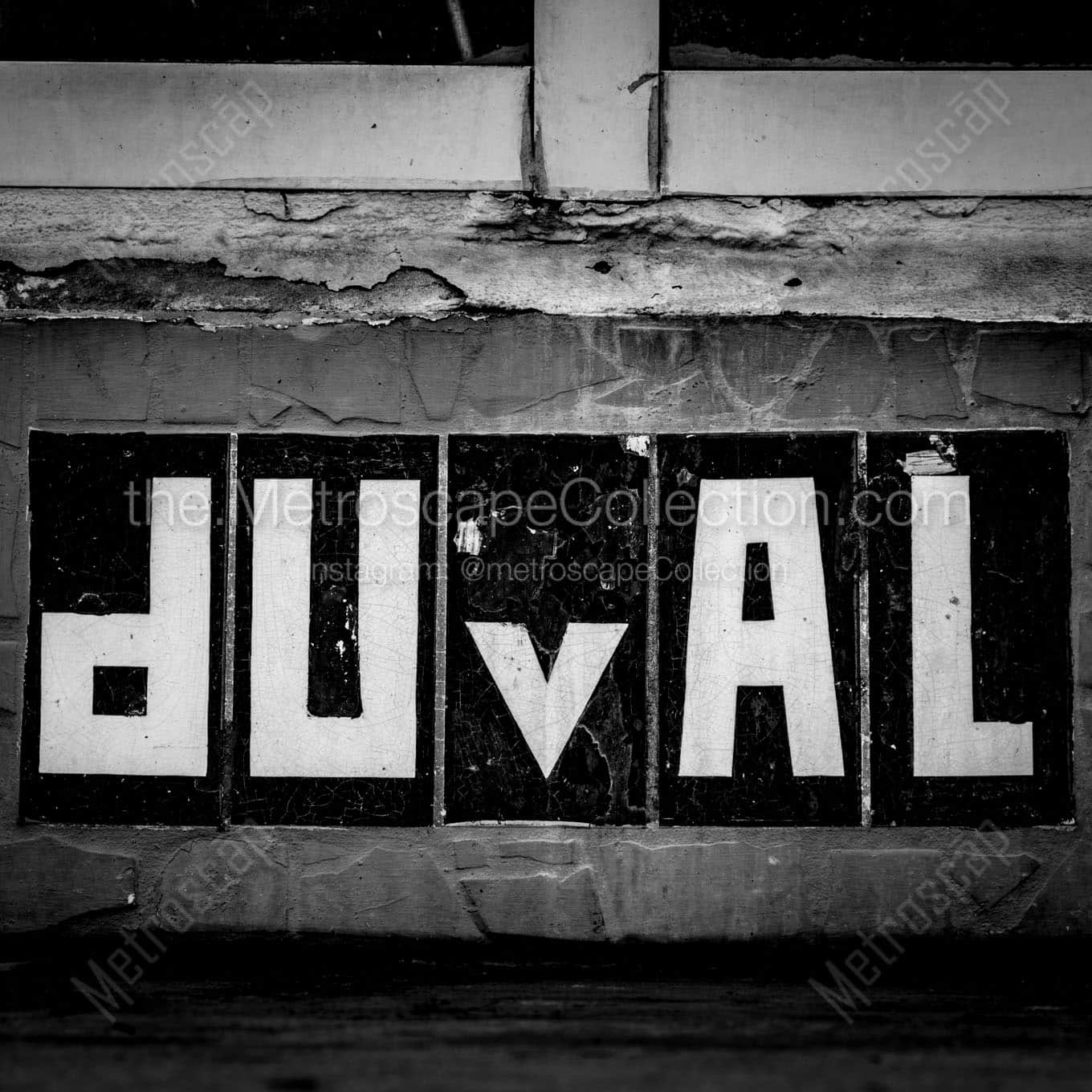 duval street sign Black & White Office Art