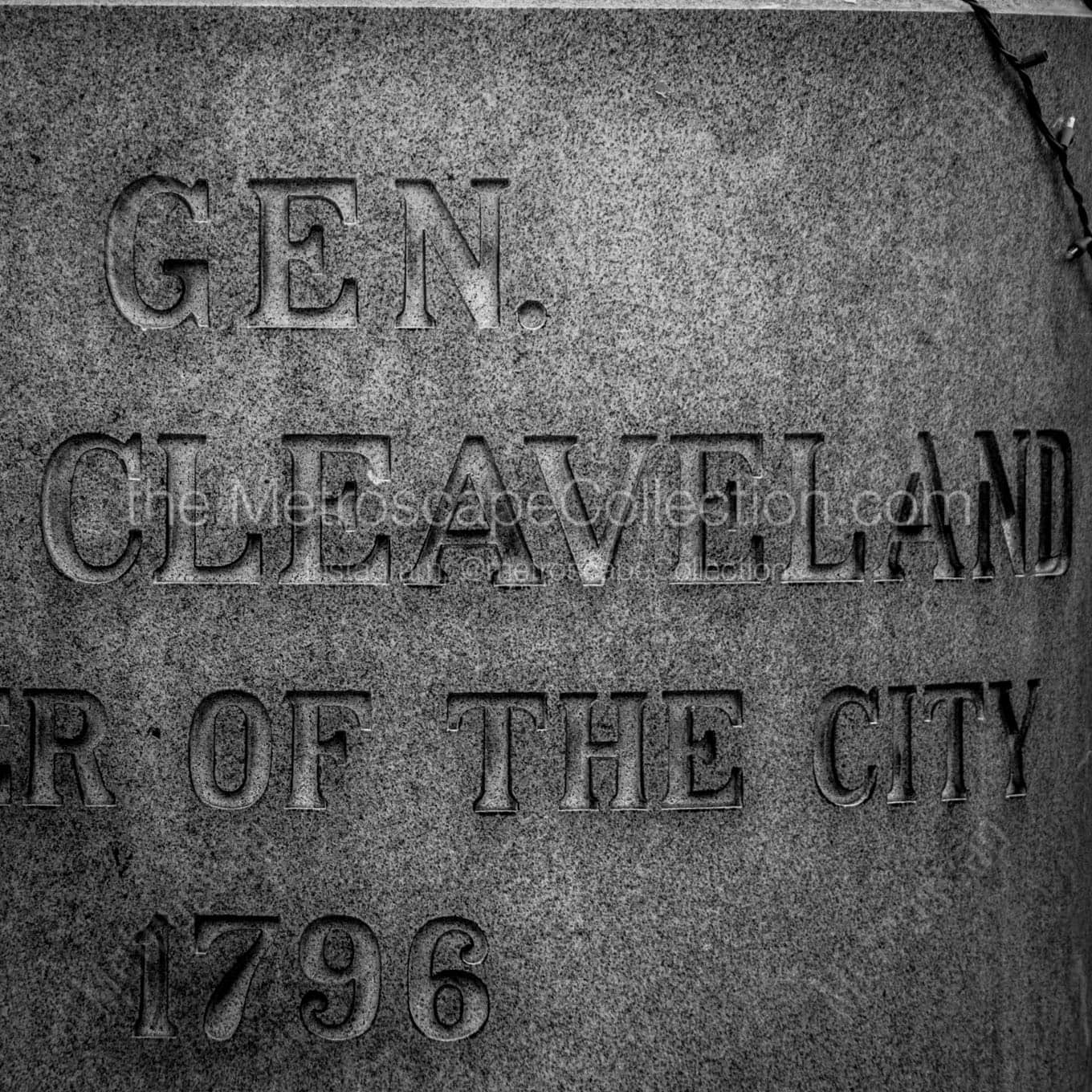 general cleaveland correct spelling Black & White Office Art