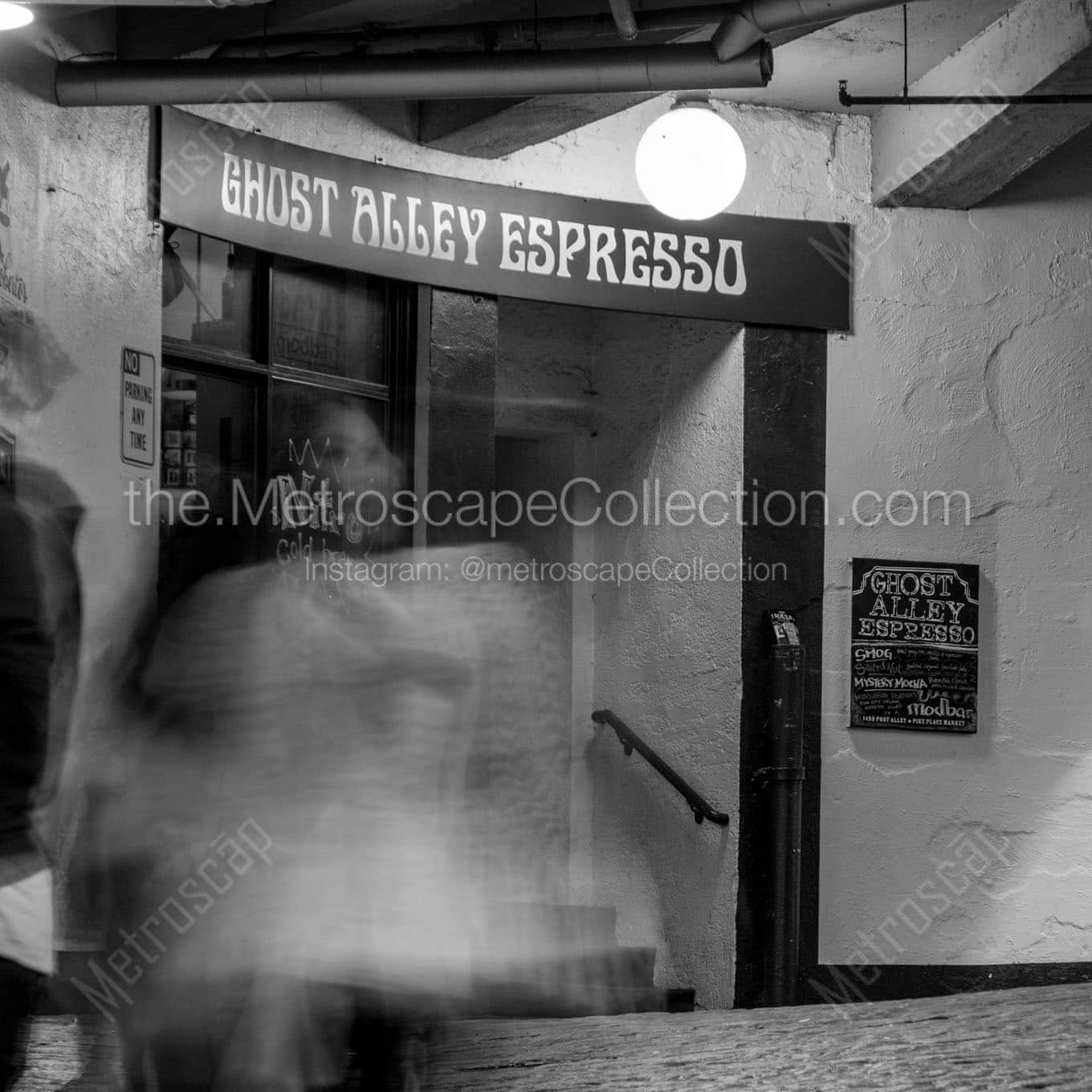 ghost alley espresso Black & White Office Art