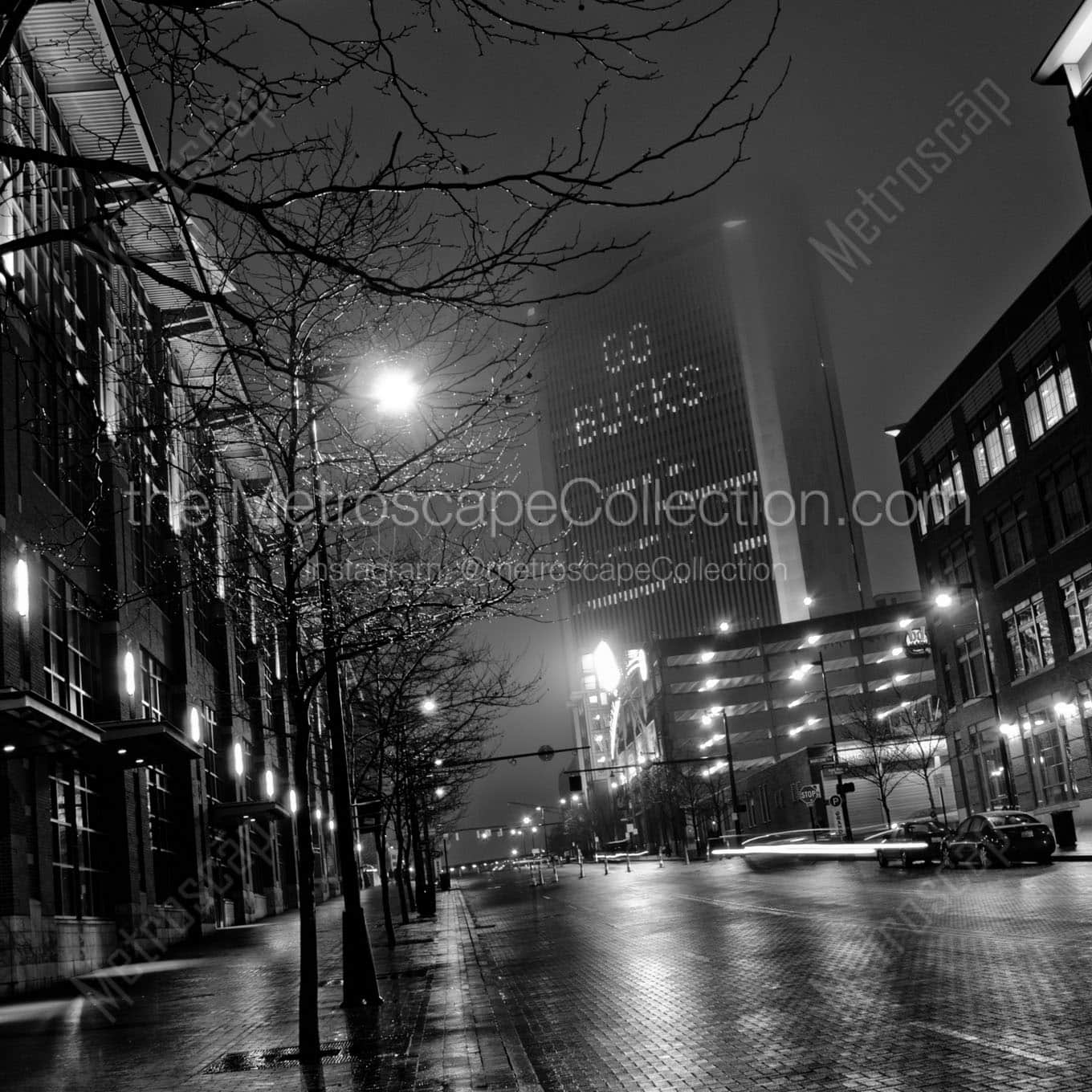 go bucks in nationwide building Black & White Office Art