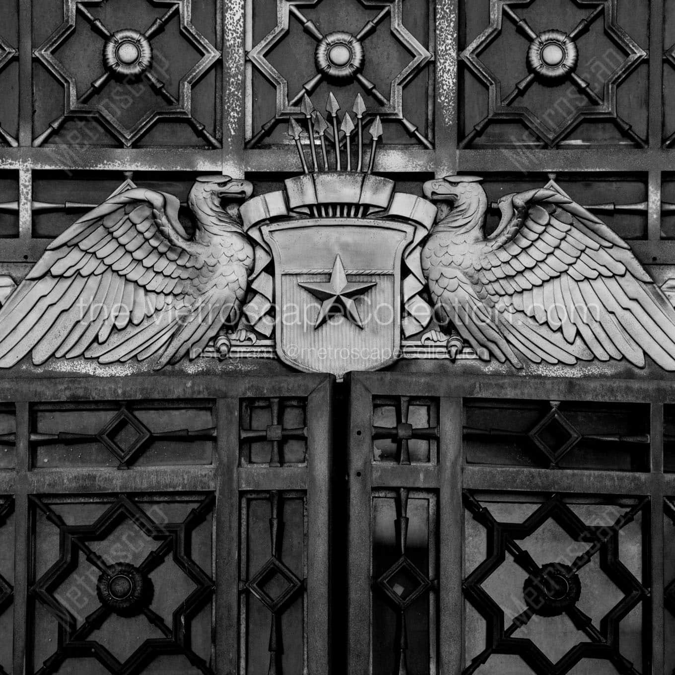 golden eagles war memorial Black & White Office Art