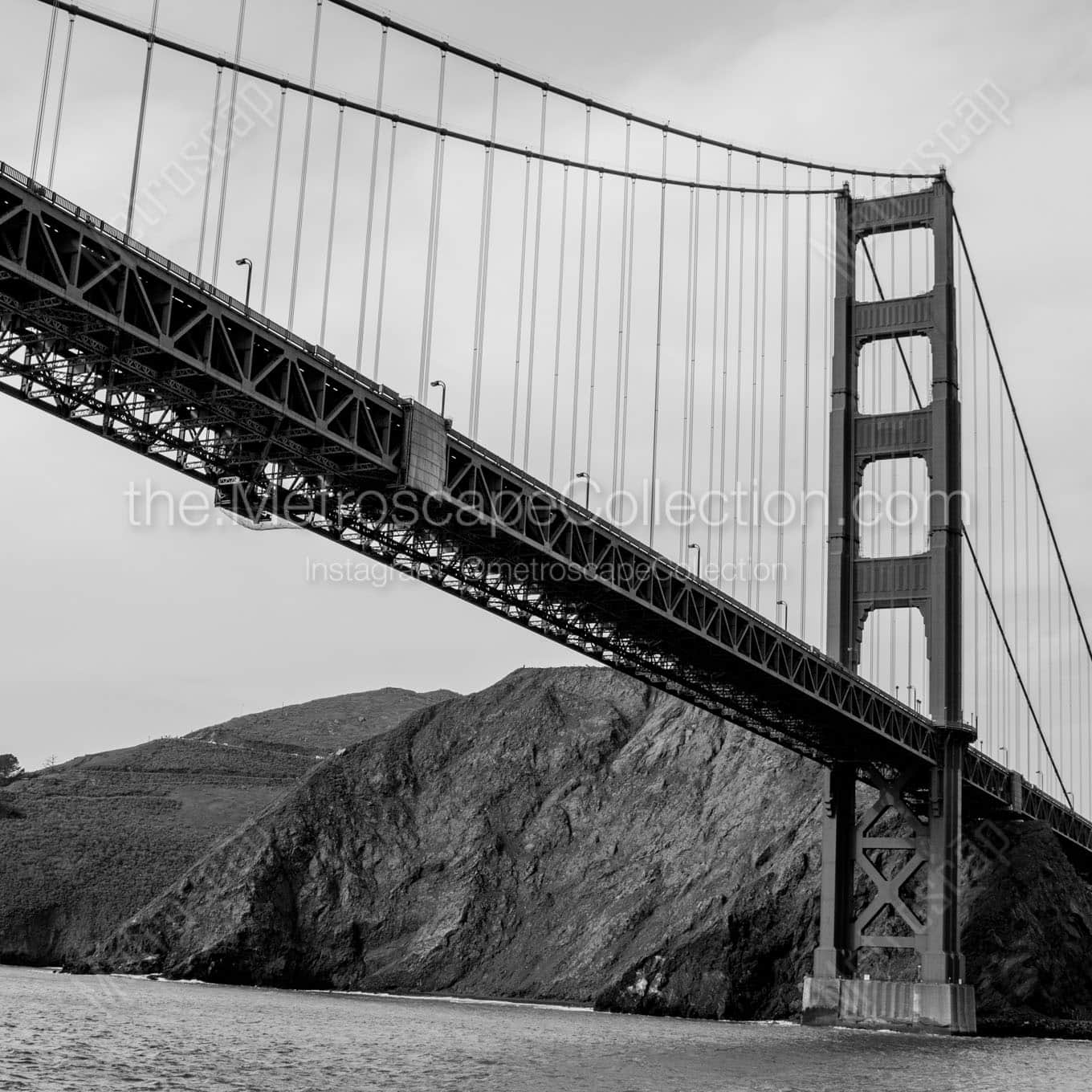 golden gate bridge Black & White Office Art