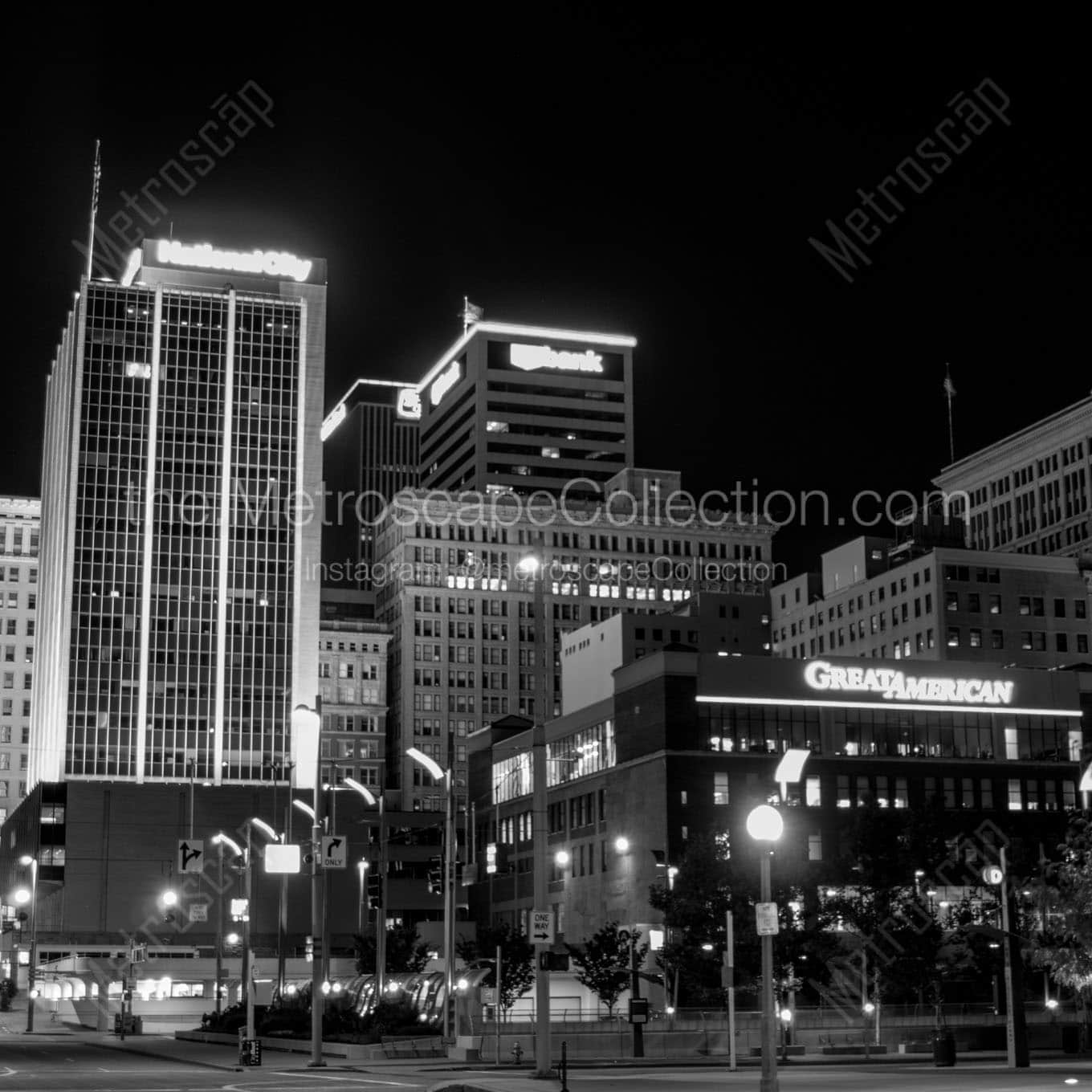 great american insurance building Black & White Office Art