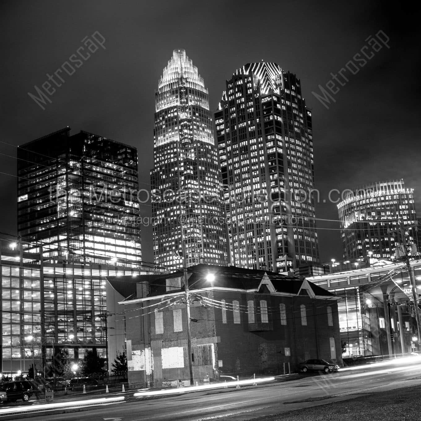 hearst building bofa building Black & White Office Art