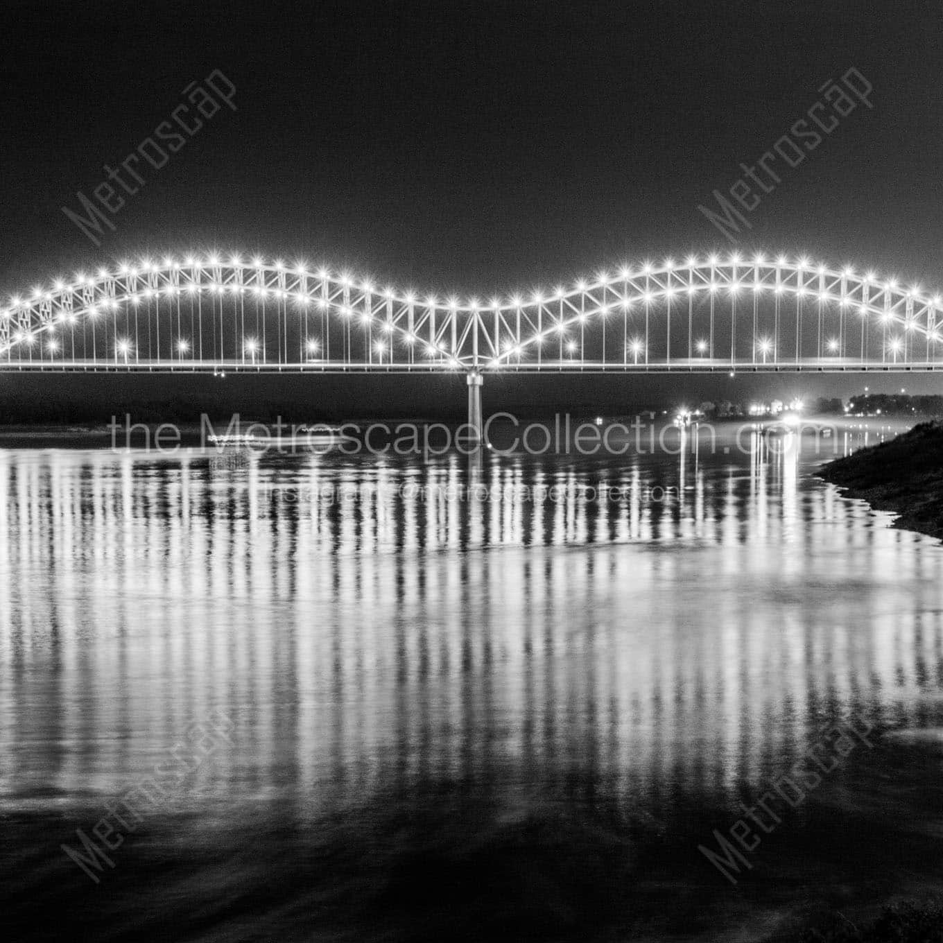 hernando de soto bridge Black & White Office Art