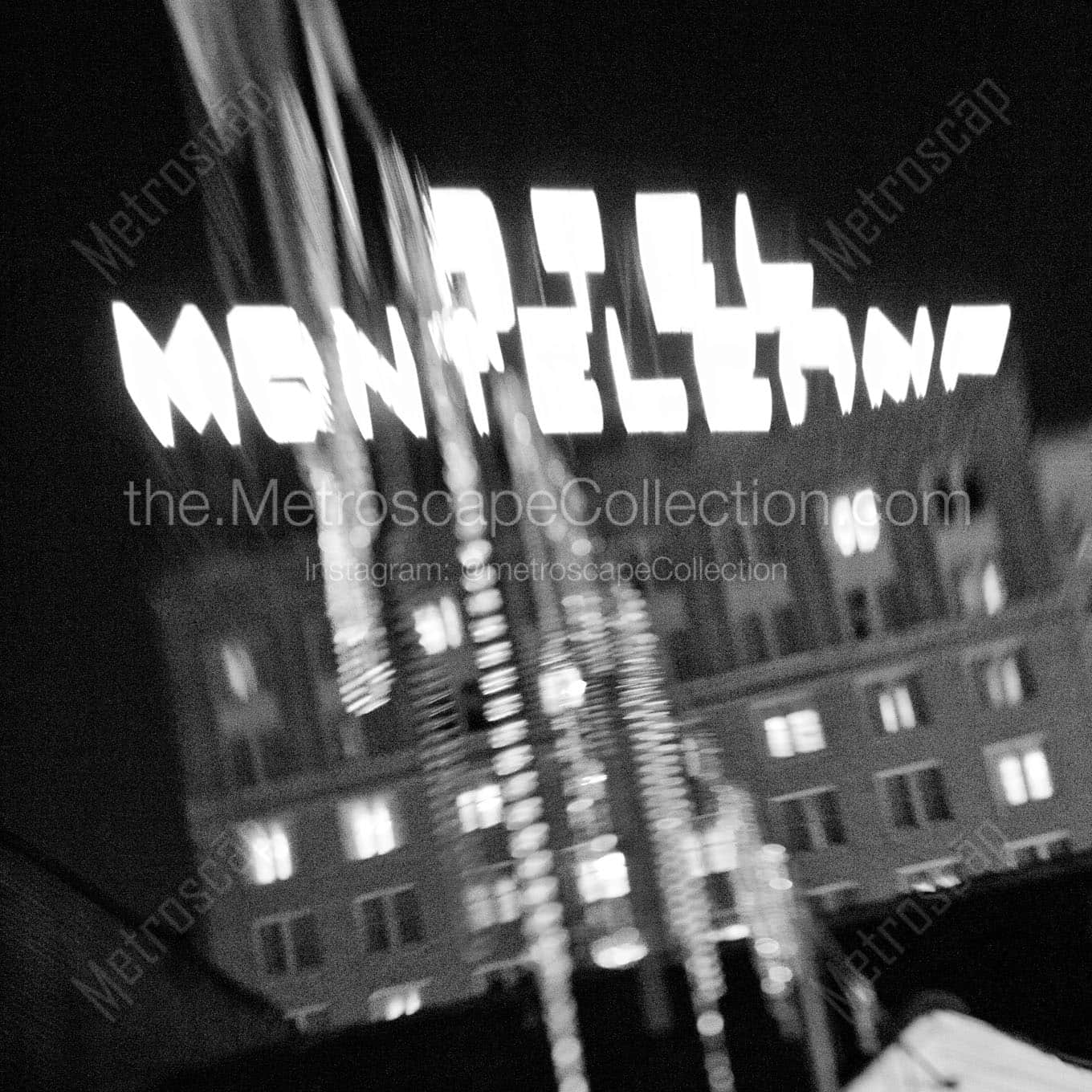 hotel monteleone sign Black & White Office Art