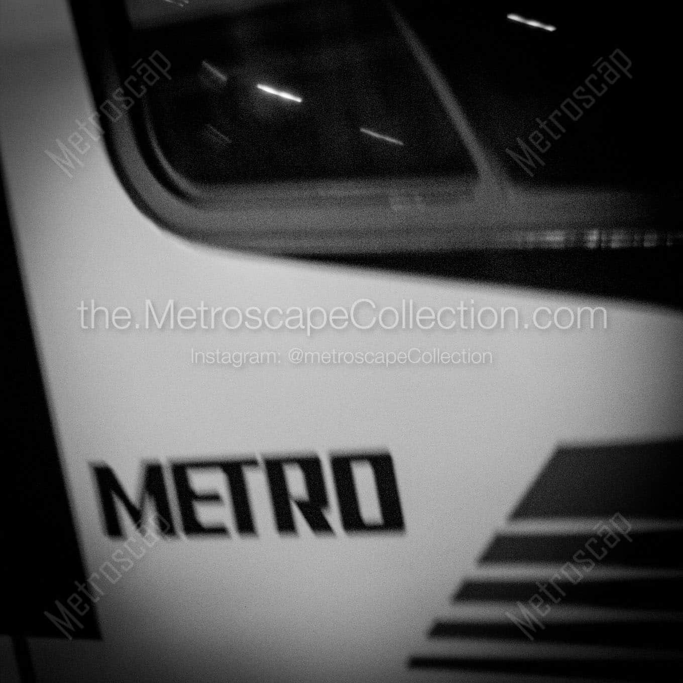 houston metro light rail Black & White Wall Art