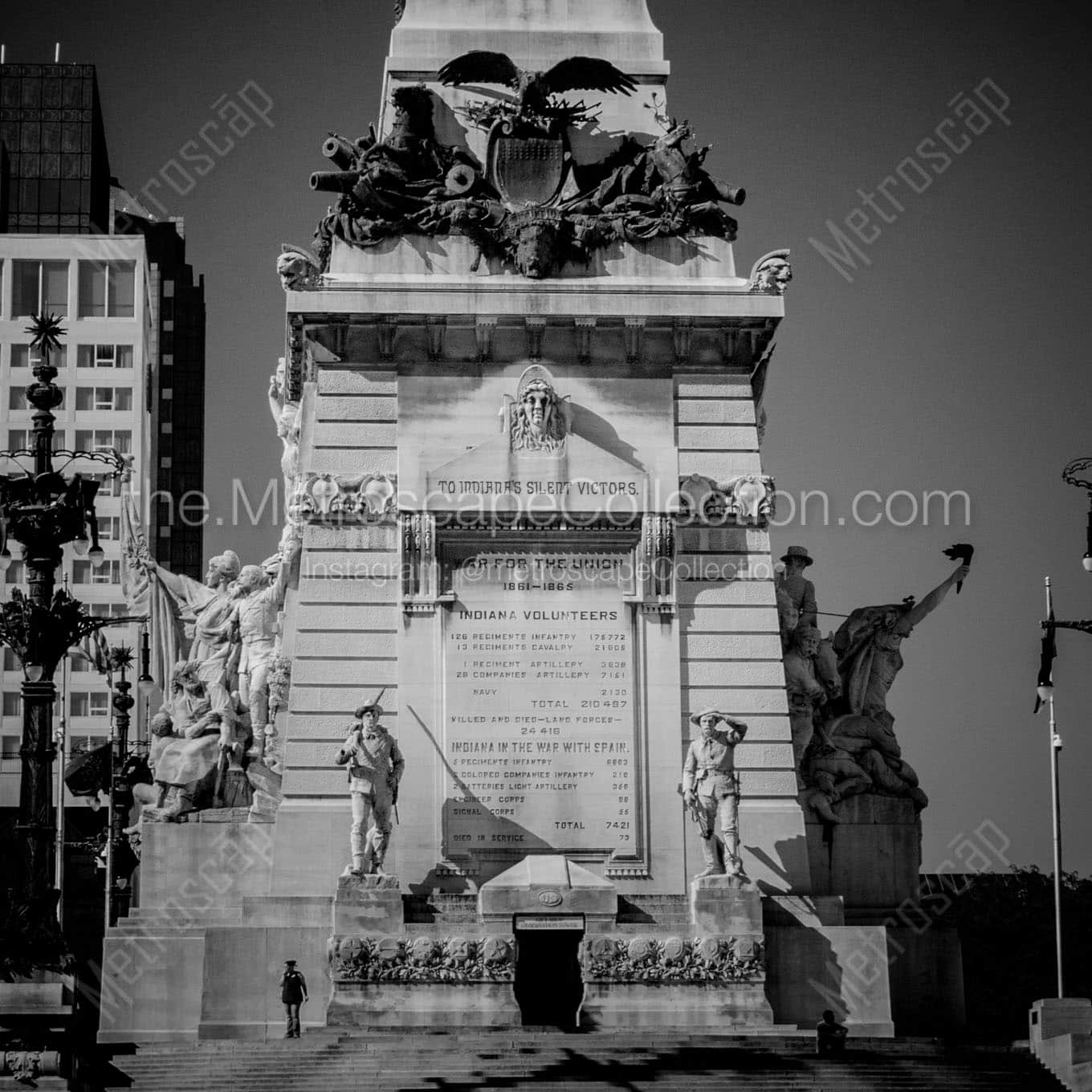 indianas silent victors Black & White Office Art