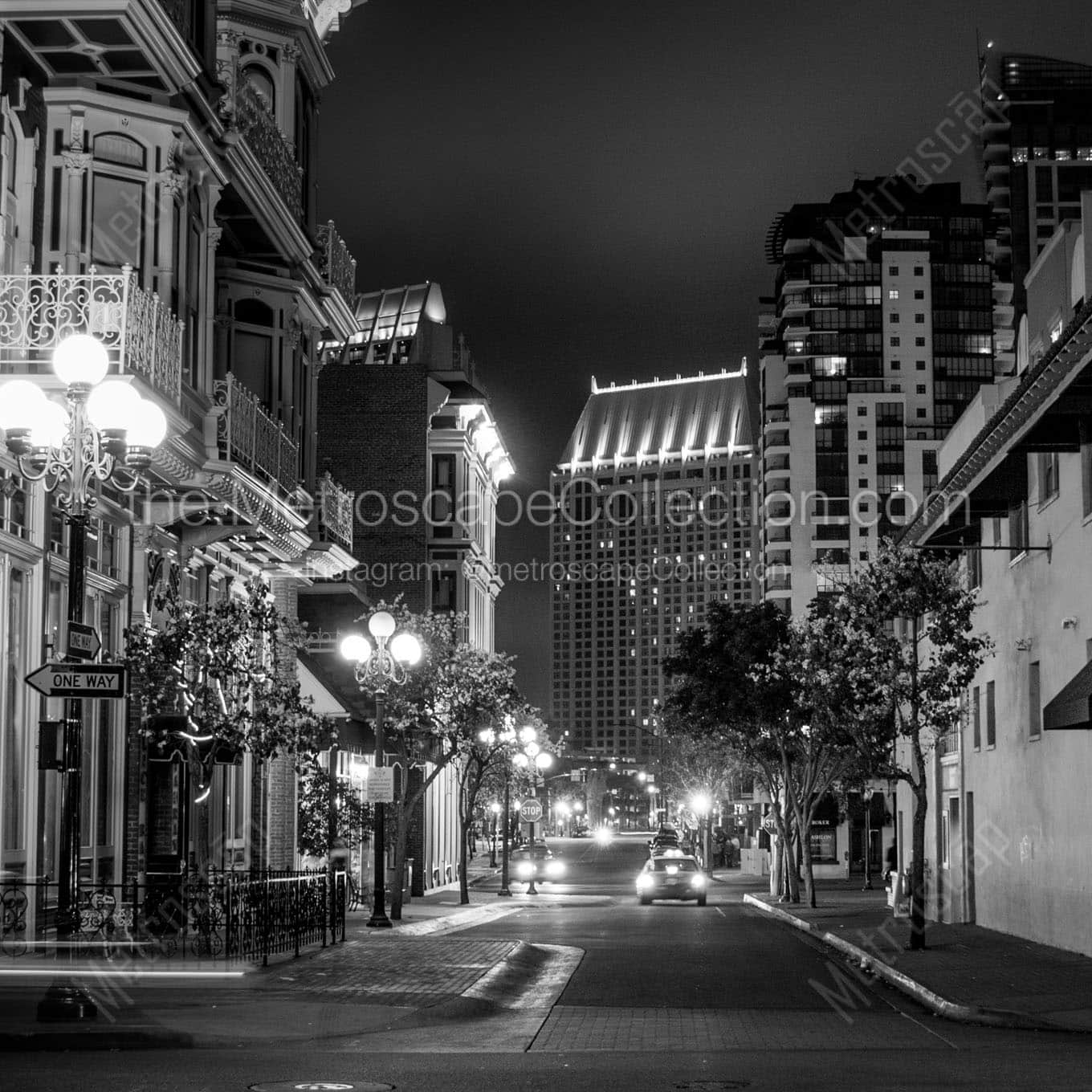 island avenue and 4th ave Black & White Office Art