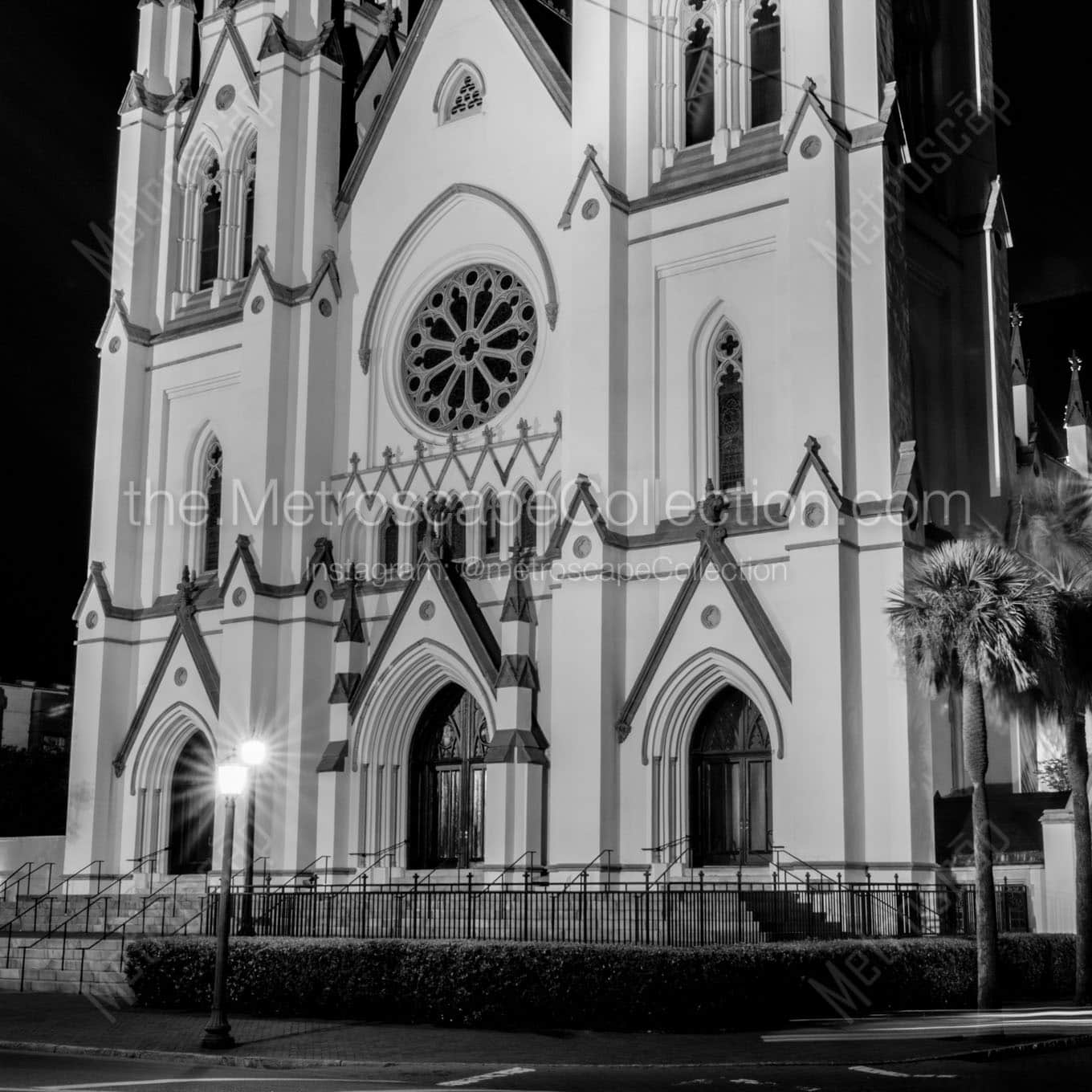 john the baptist cathedral Black & White Office Art