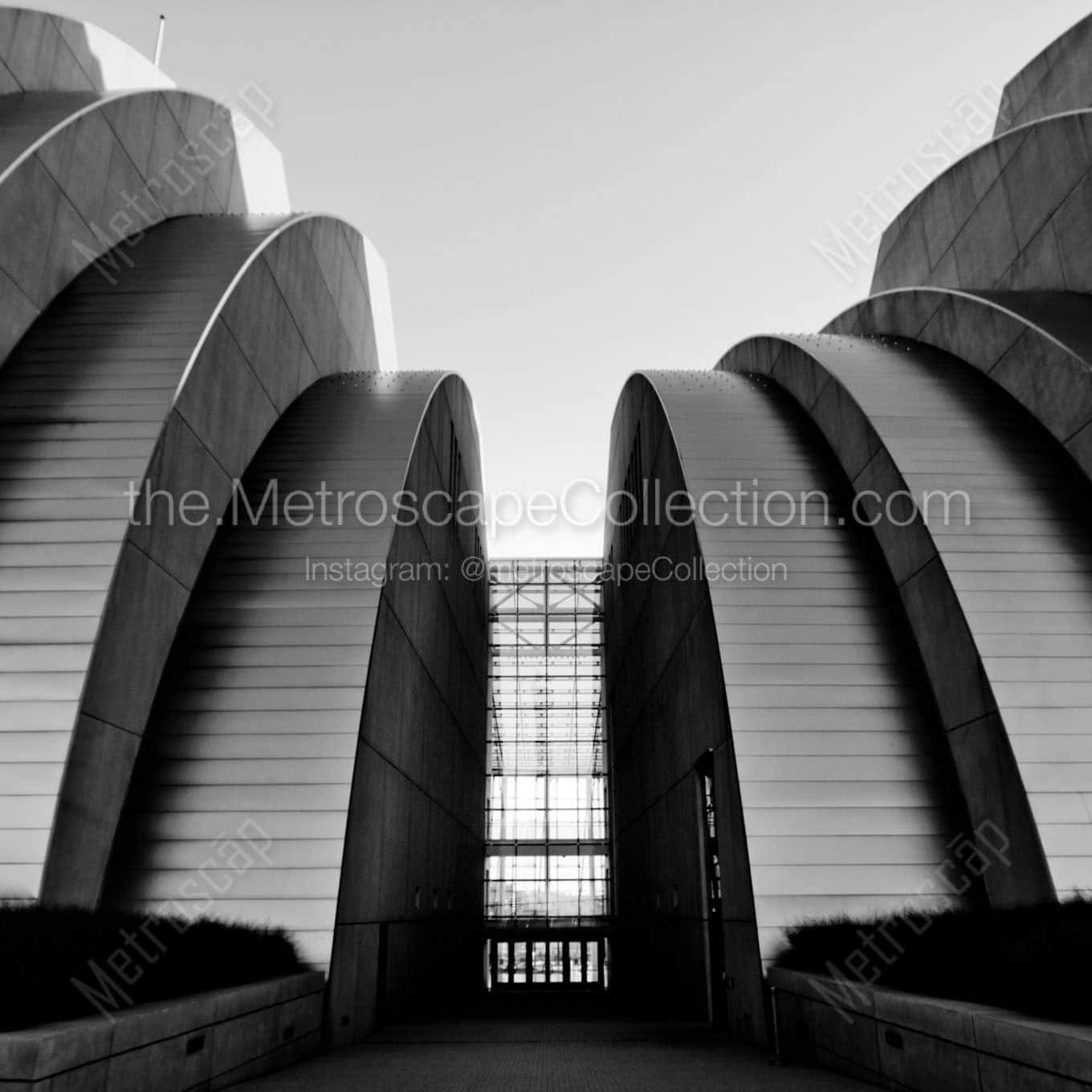 kc performing arts center entrance kauffman Black & White Office Art