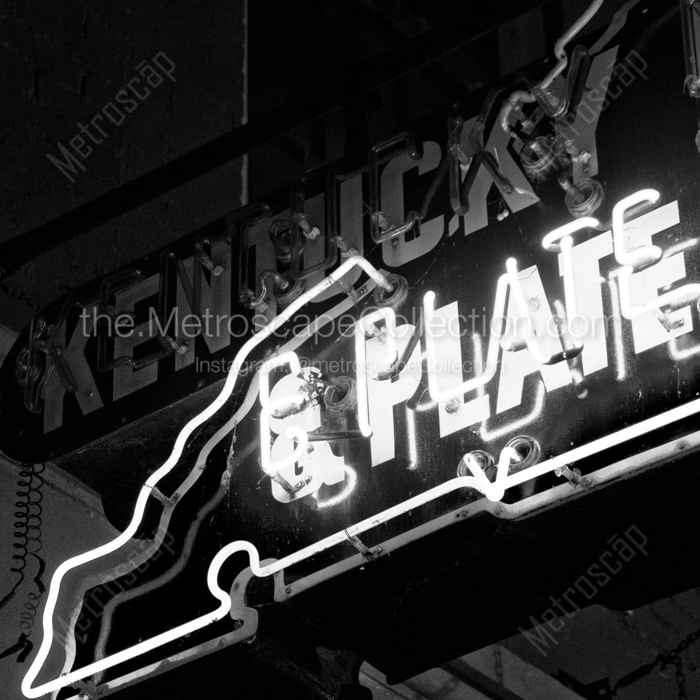 kentucky glass and plate Black & White Office Art